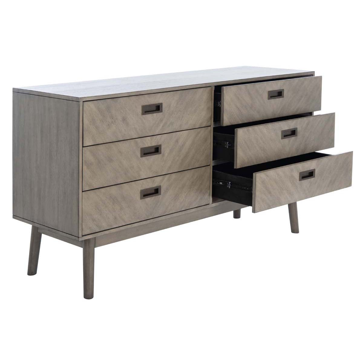 Donald 6 Drawer Dresser | Safavieh - Light Grey