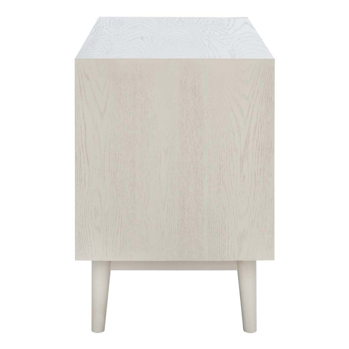 Elissa Mid-Century Small Media Stand | Safavieh Couture - SFV2116 - White Washed