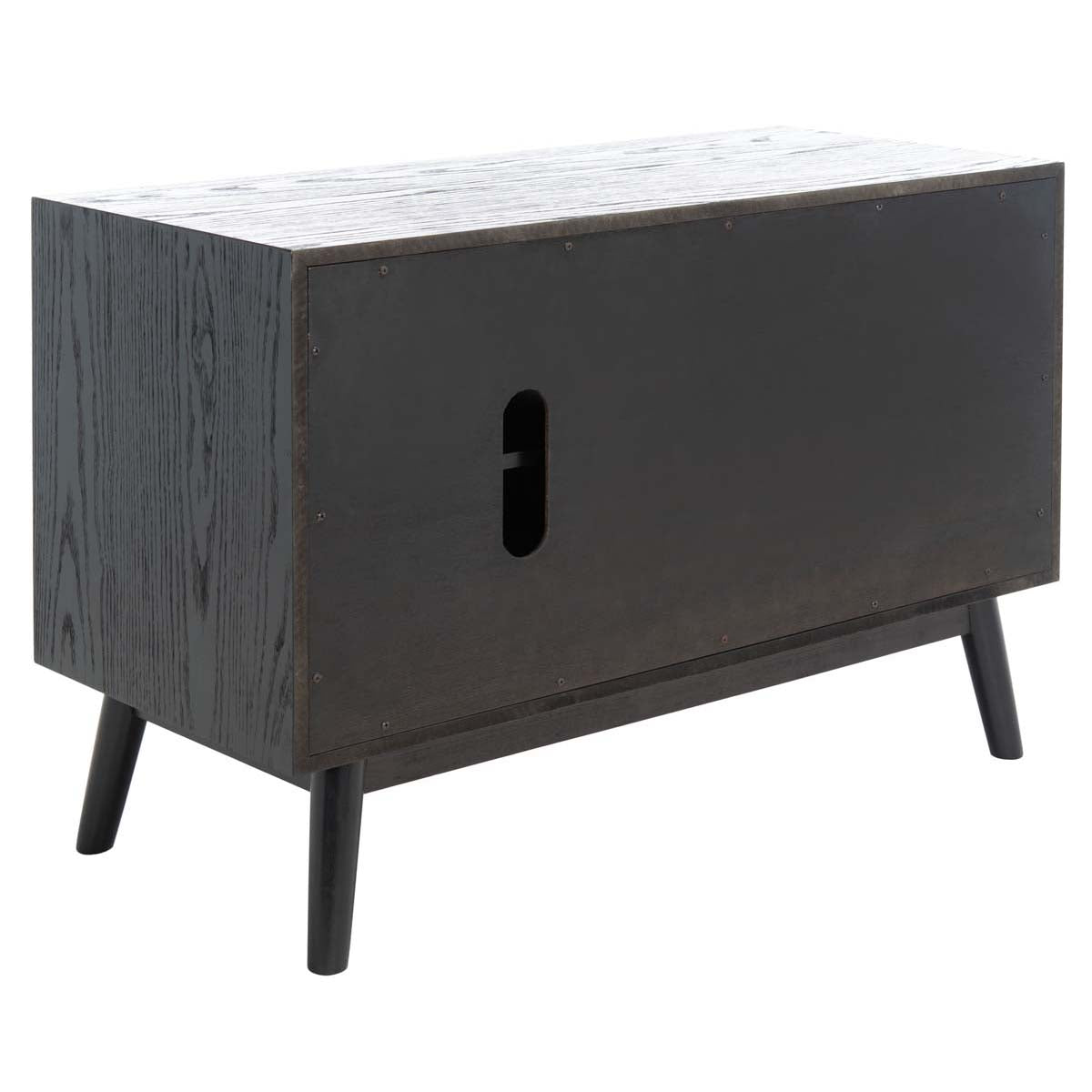 Elissa Mid-Century Small Media Stand | Safavieh Couture - SFV2116 - Black