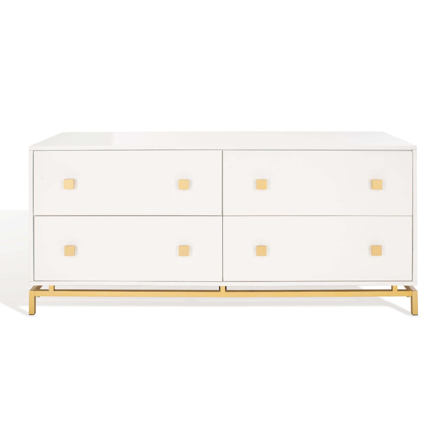 Claudette 4 Drawer Dresser | Safavieh Couture - White