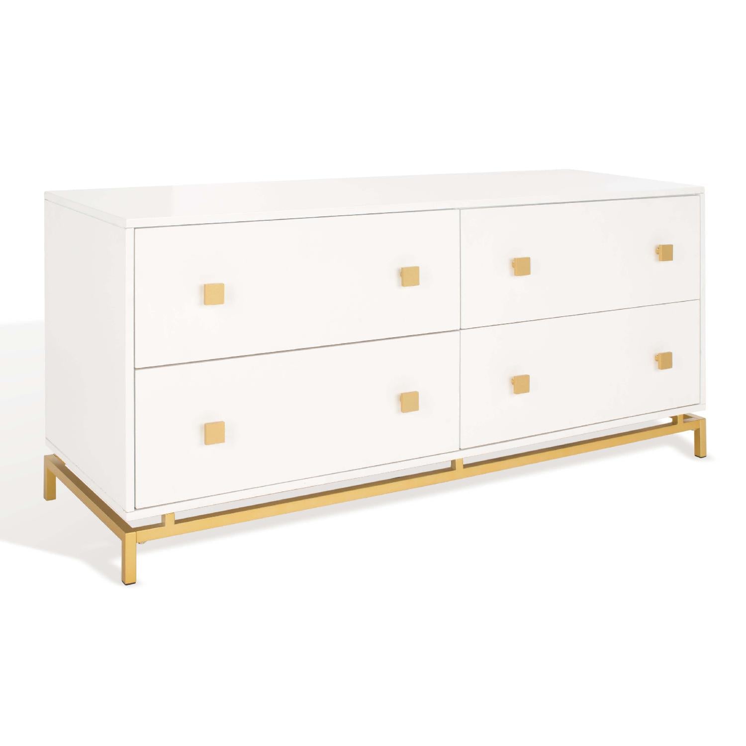 Claudette 4 Drawer Dresser | Safavieh Couture - White