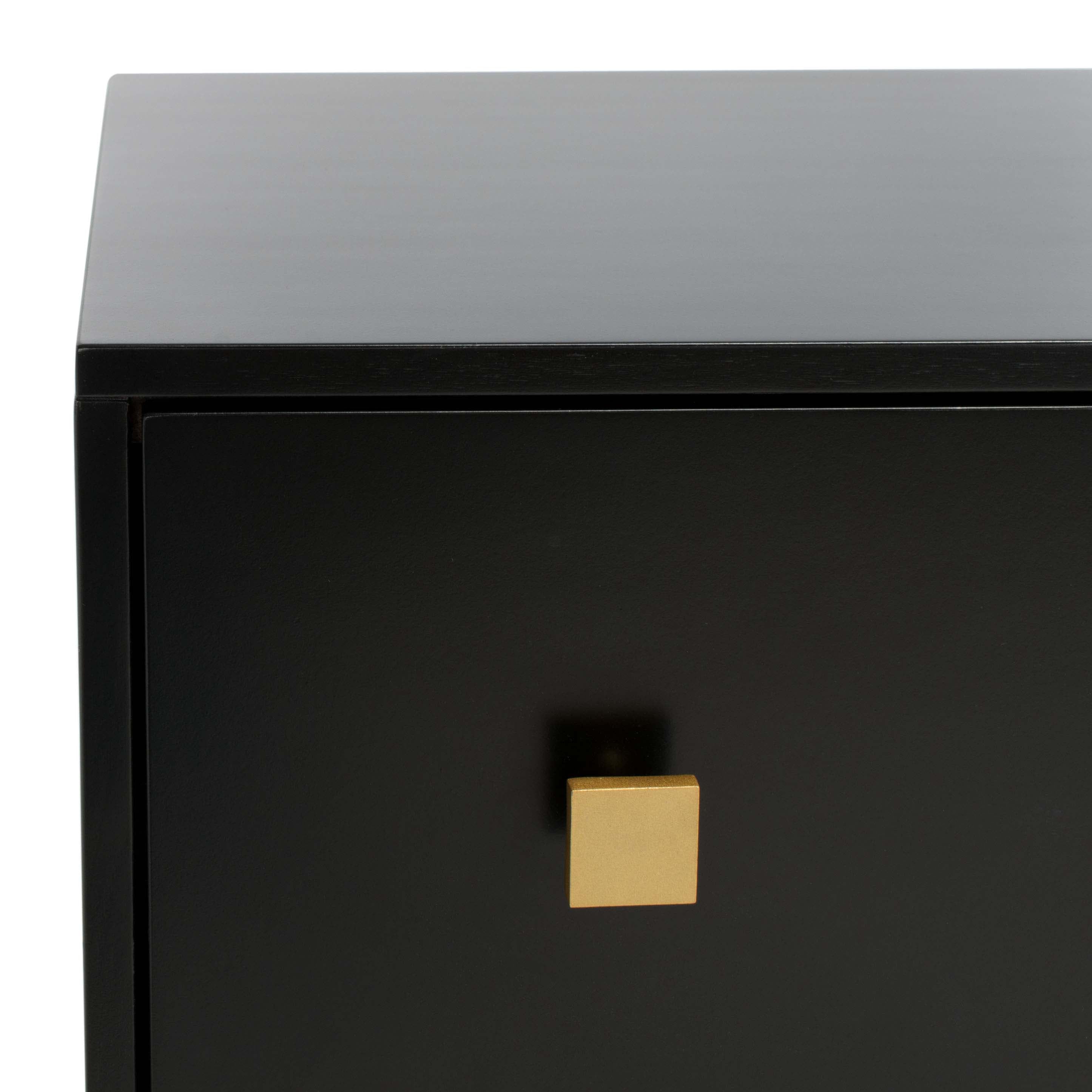 Claudette 4 Drawer Dresser | Safavieh Couture - Black