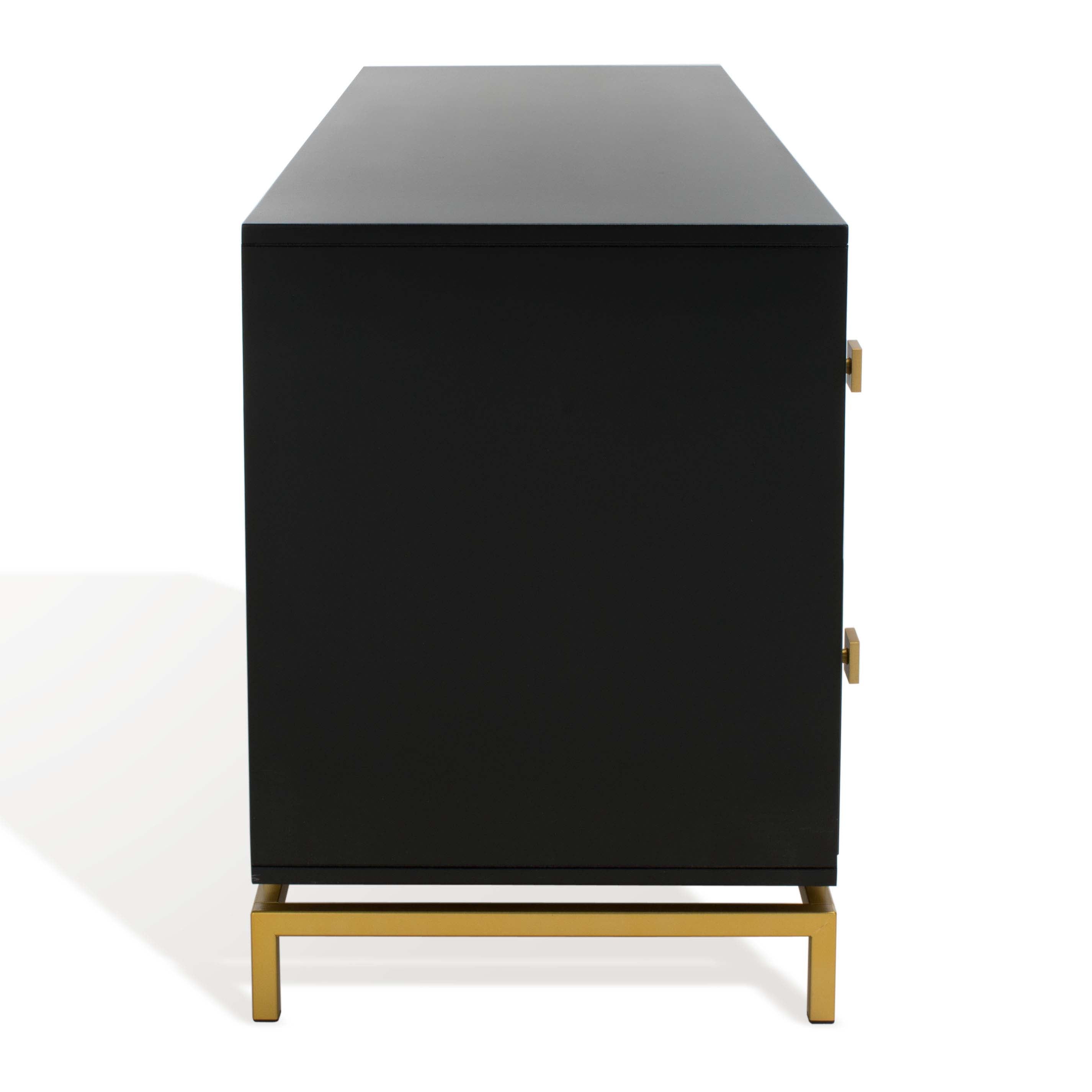 Claudette 4 Drawer Dresser | Safavieh Couture - Black