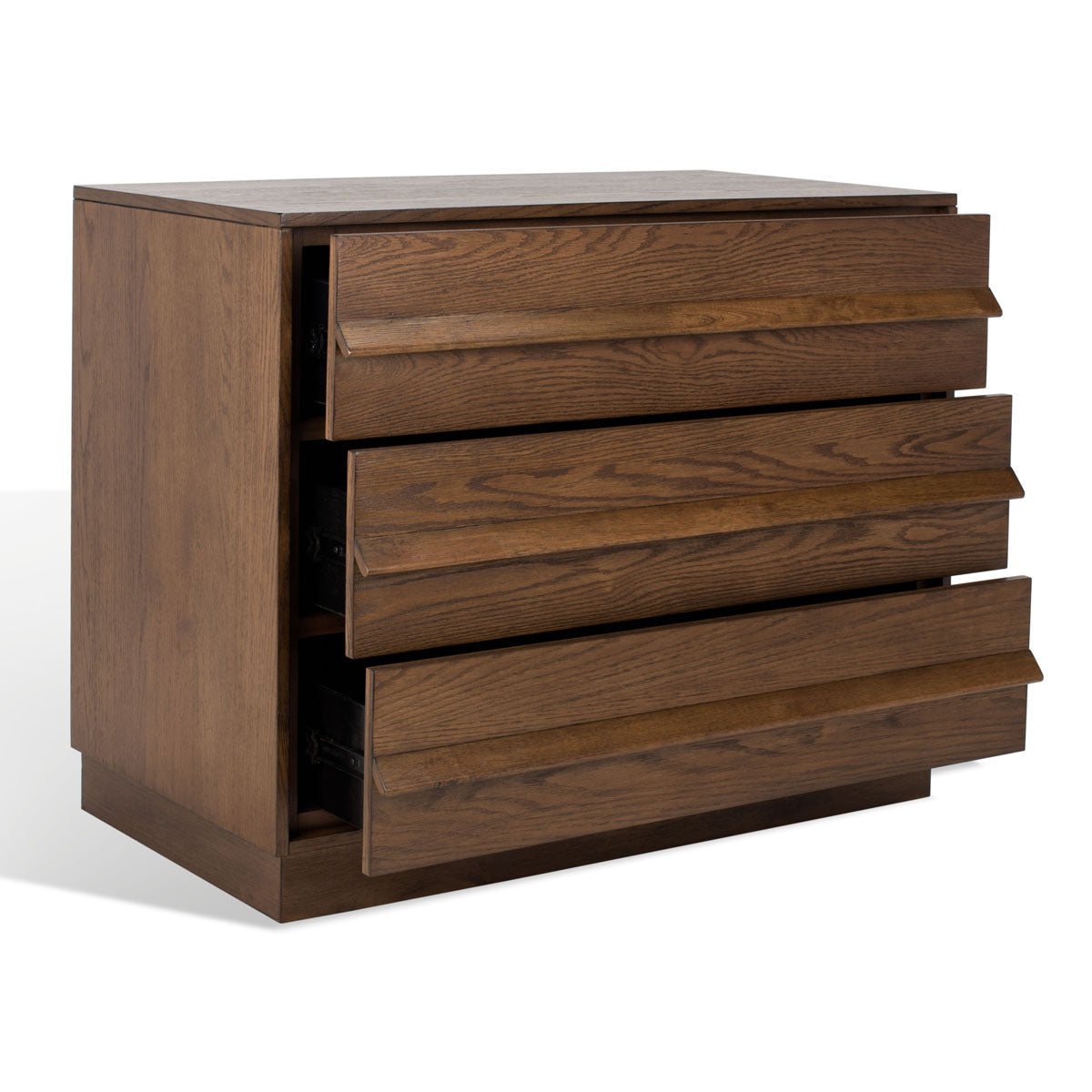 Deirdra 3 Drawer Wood Chest | Safavieh Couture - SFV2138 - Medium Oak