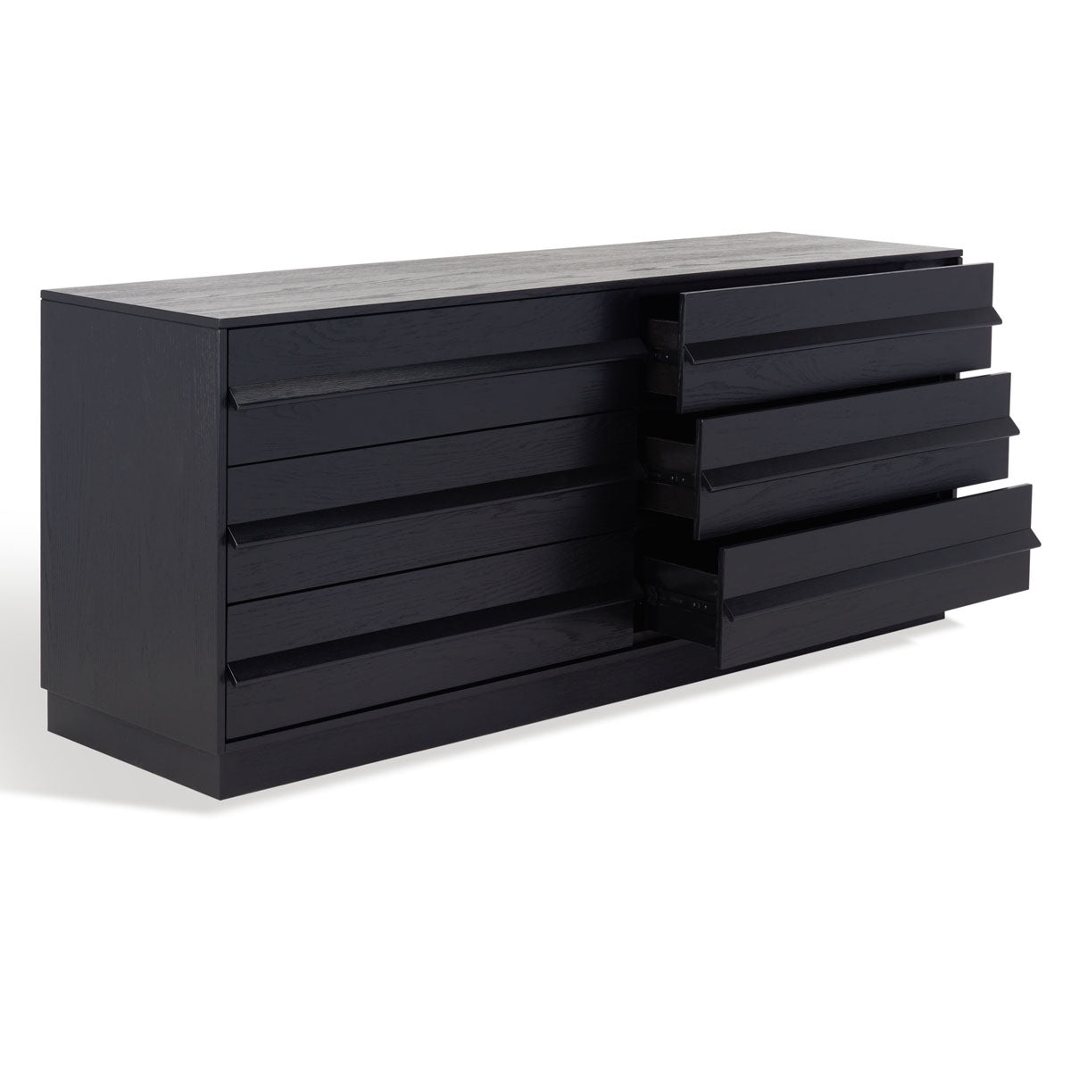 Deirdra 6 Drawer Wood Dresser | Safavieh Couture - SFV2139 - Black