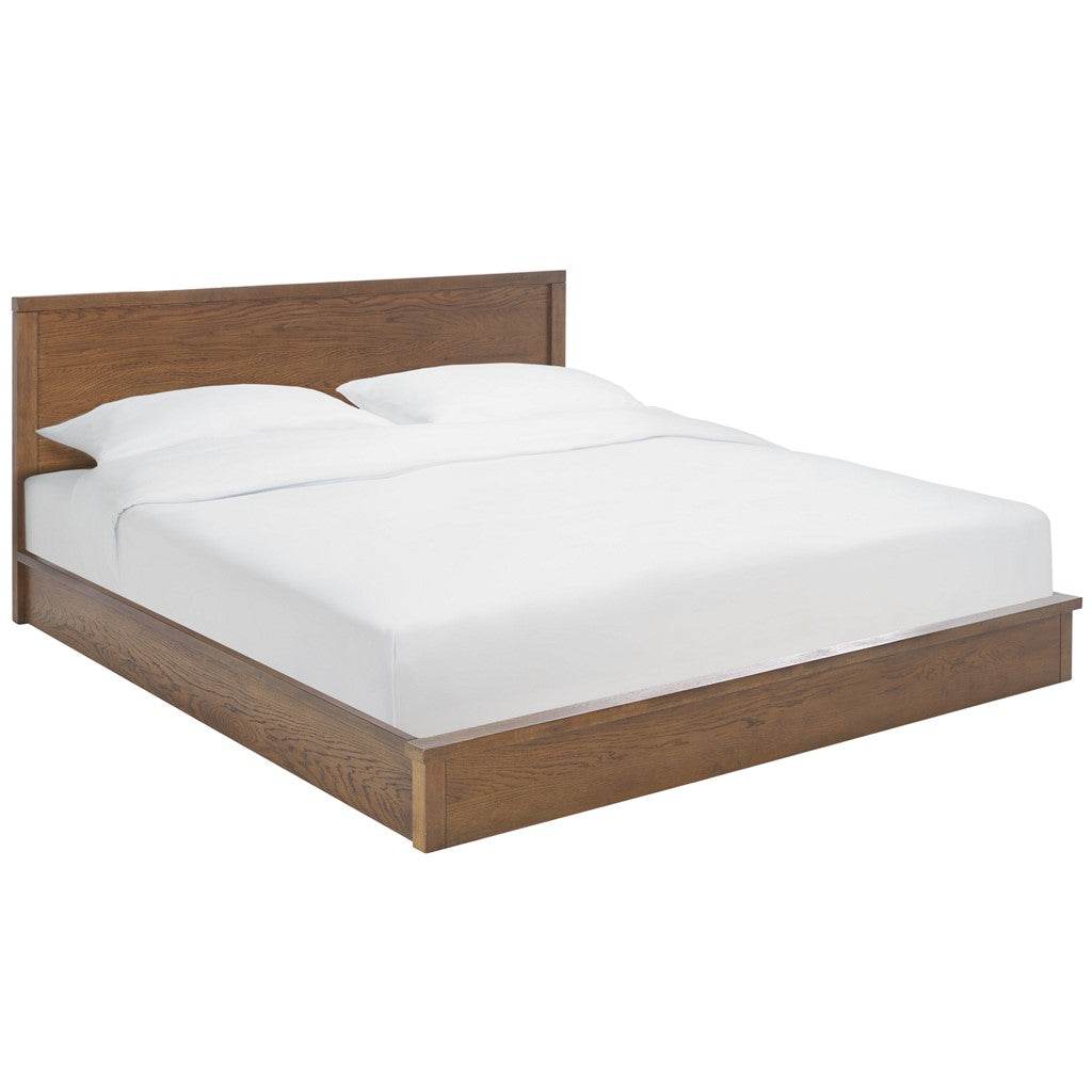 Deirdra Wood Bed | Safavieh Couture - SFV2140 - MEDIUM OAK