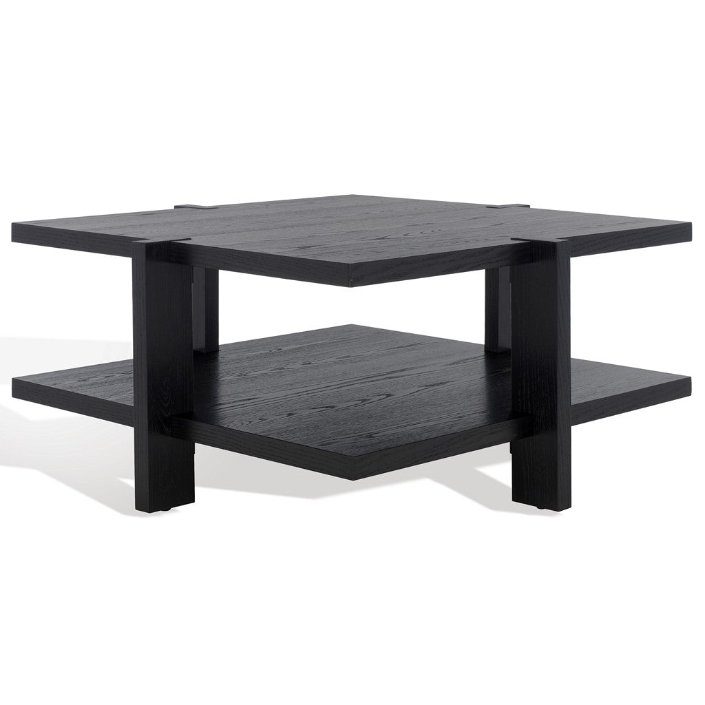 Safavieh Couture Quigley Square Wood Coffee Table, SFV2150 - Black