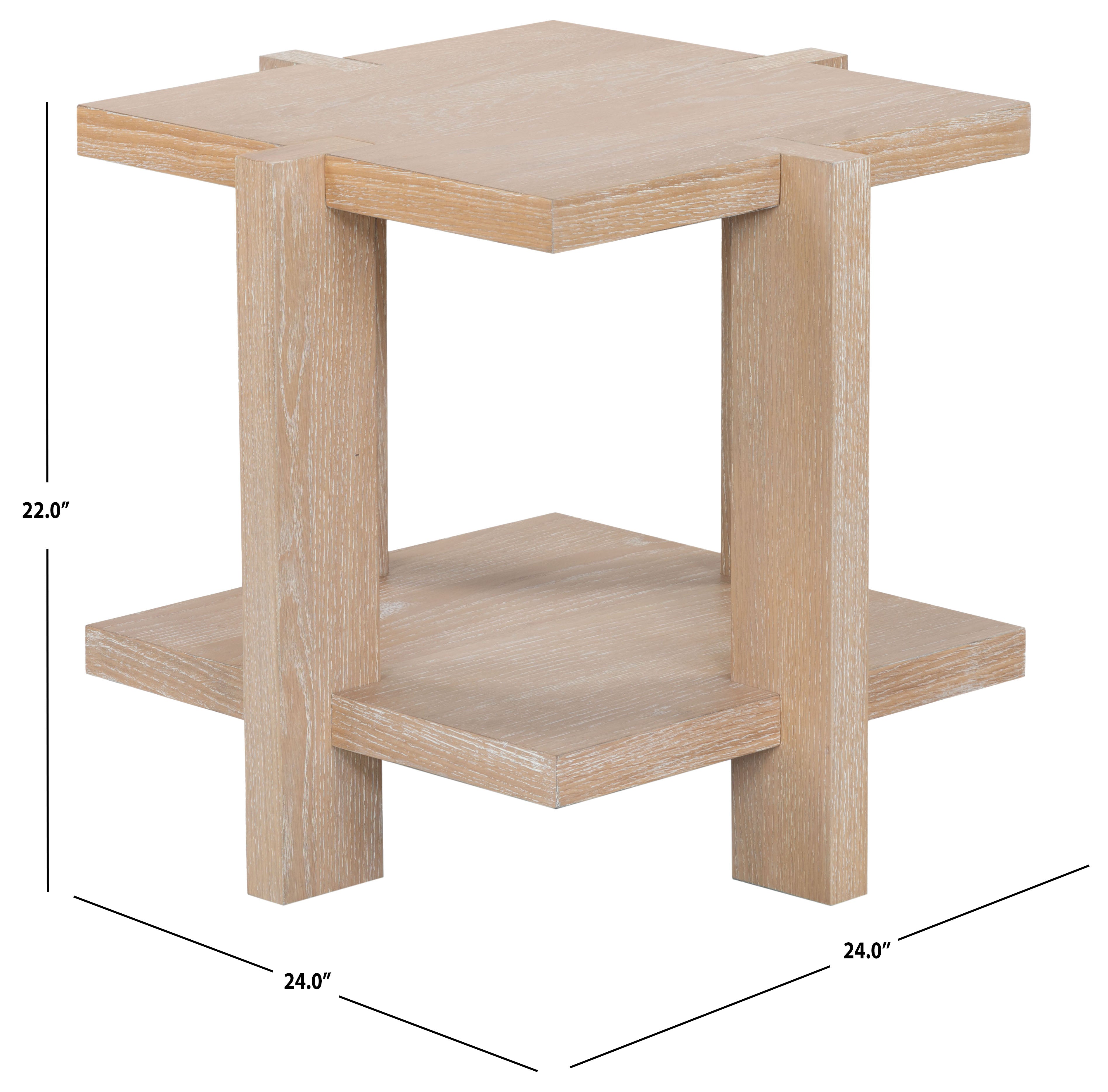 Quigley Square Wood Accent Table | Safavieh Couture - SFV2167