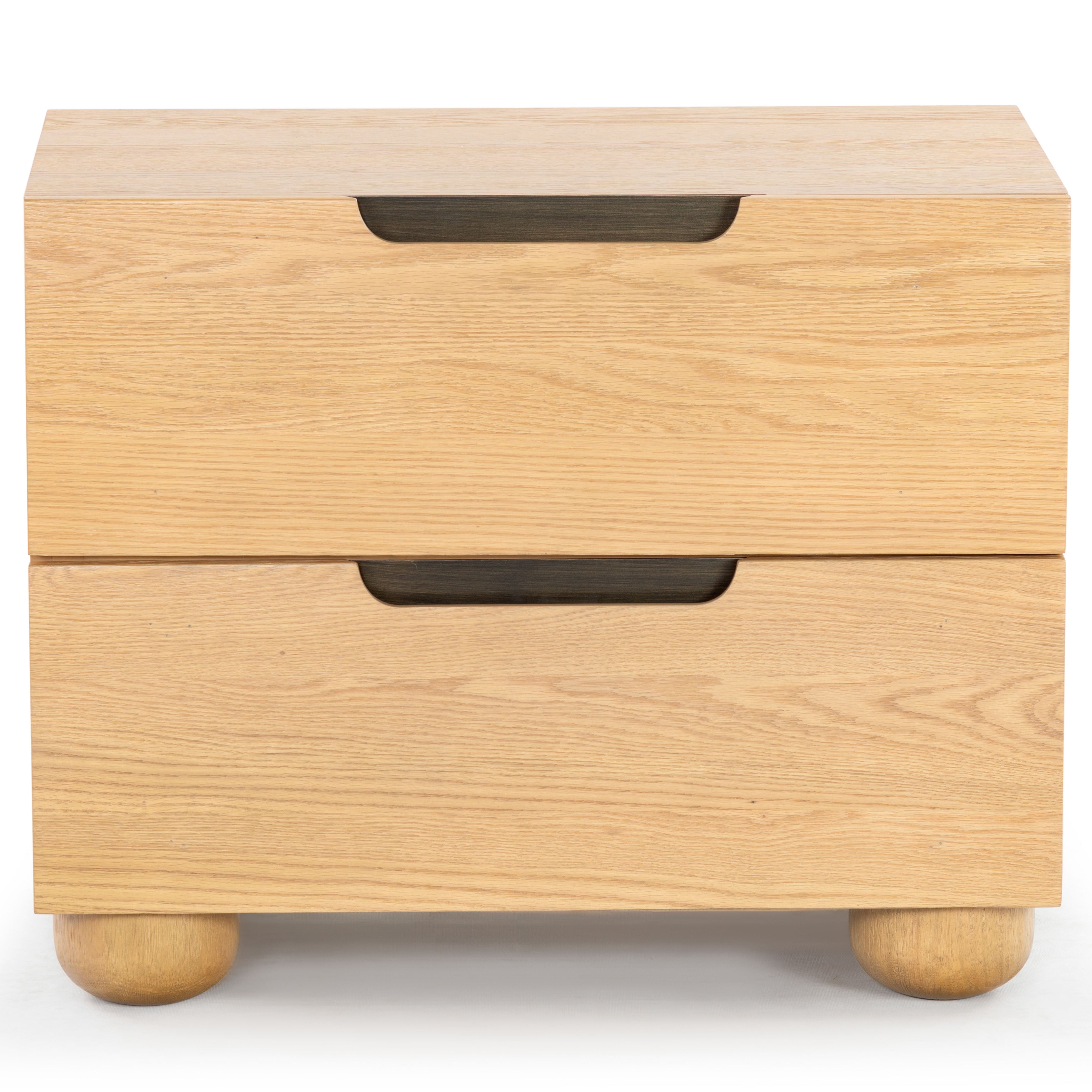 Safavieh Couture Beethoven Wood 2 Drawer Nightstand, SFV2171 - Natural
