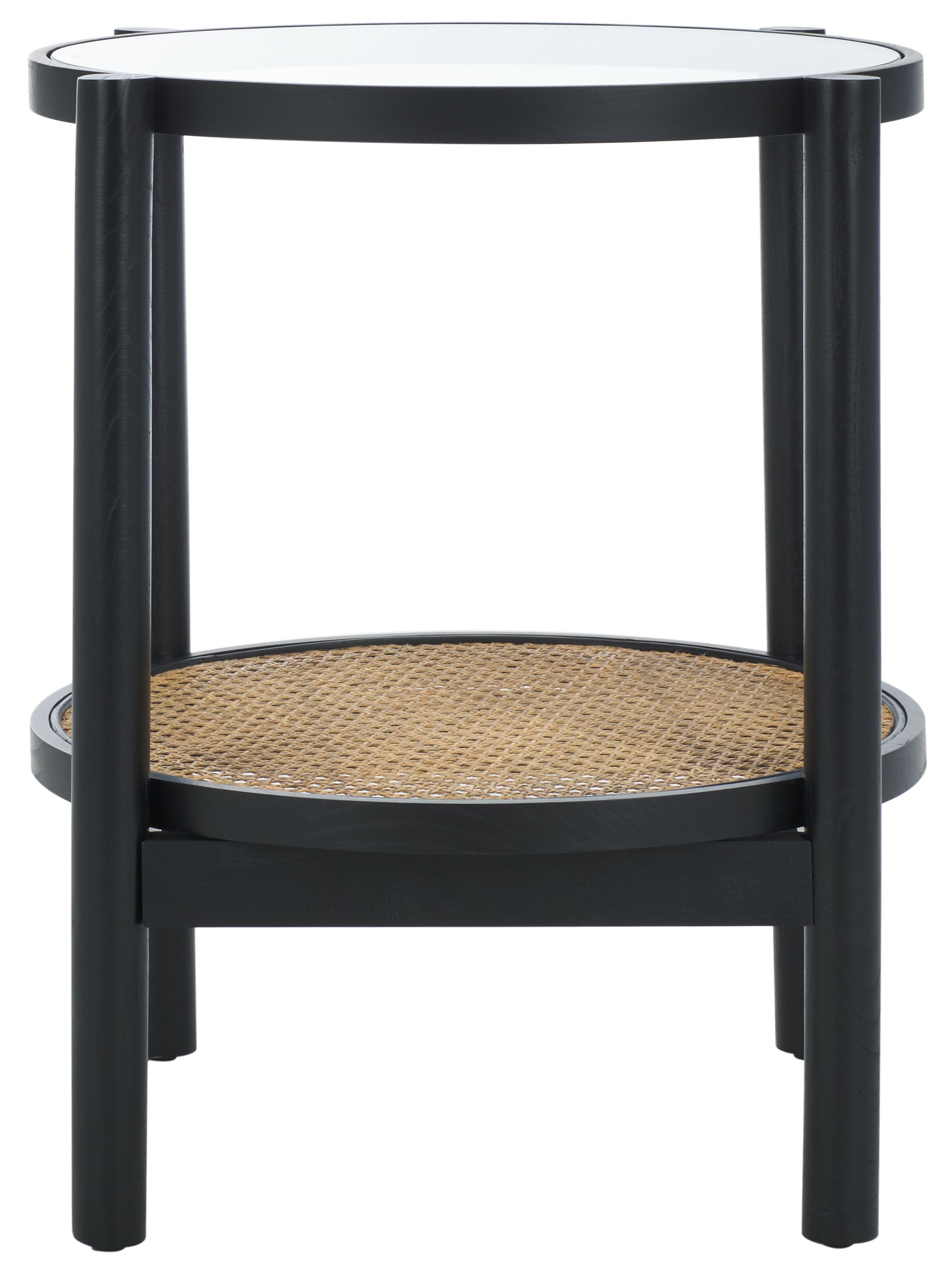 Safavieh Couture Karyna Rattan & Glass Accent Table, SFV2301