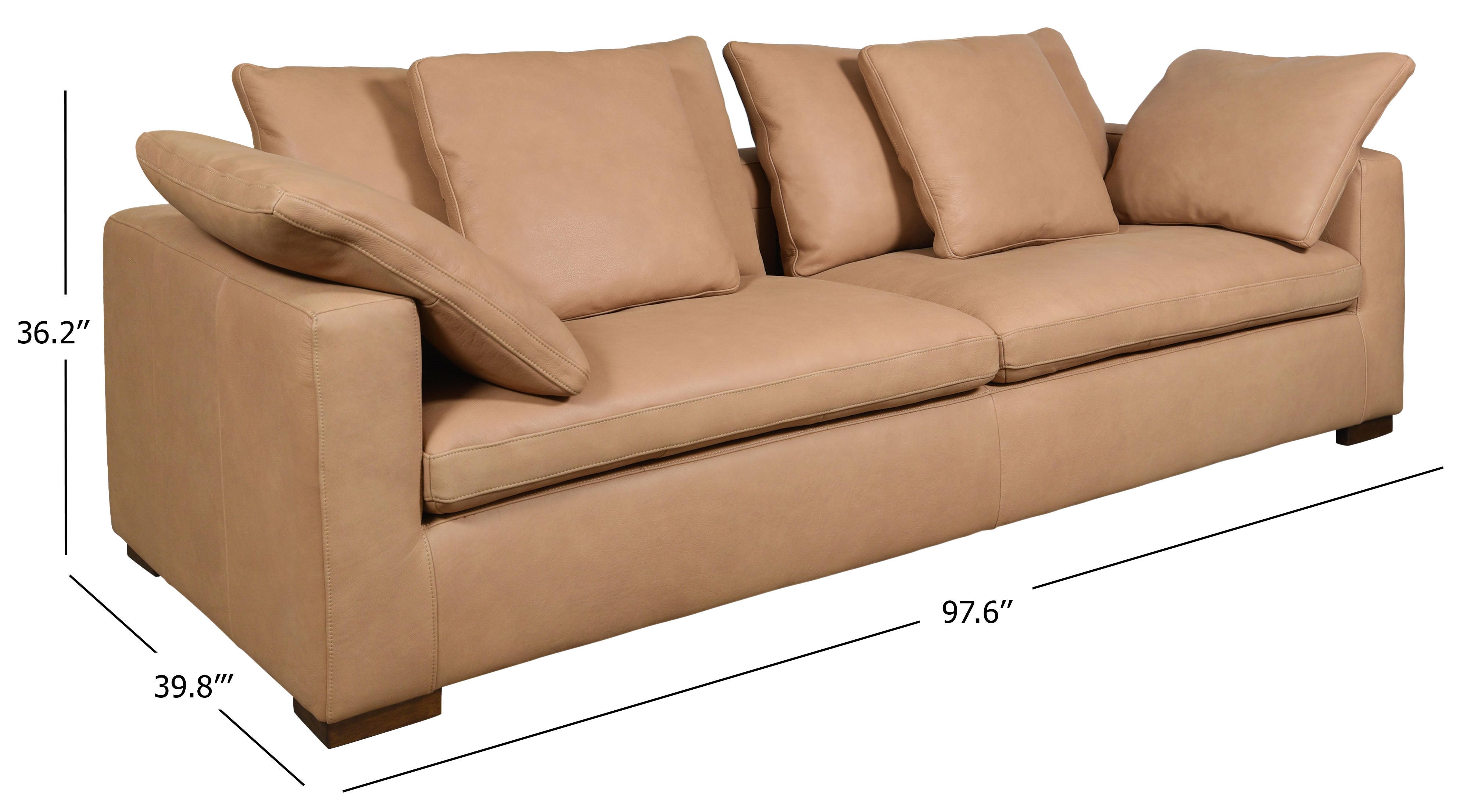 Safavieh Couture Blanca Leather Sofa, SFV2404