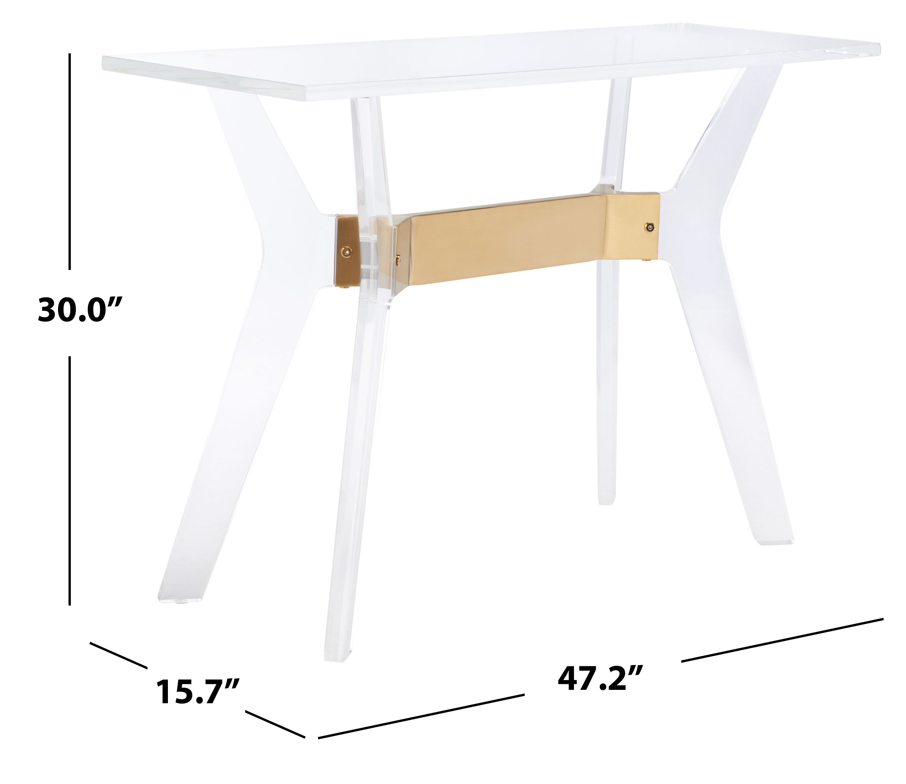 Safavieh Couture Werner Acrylic Console Table, SFV2559