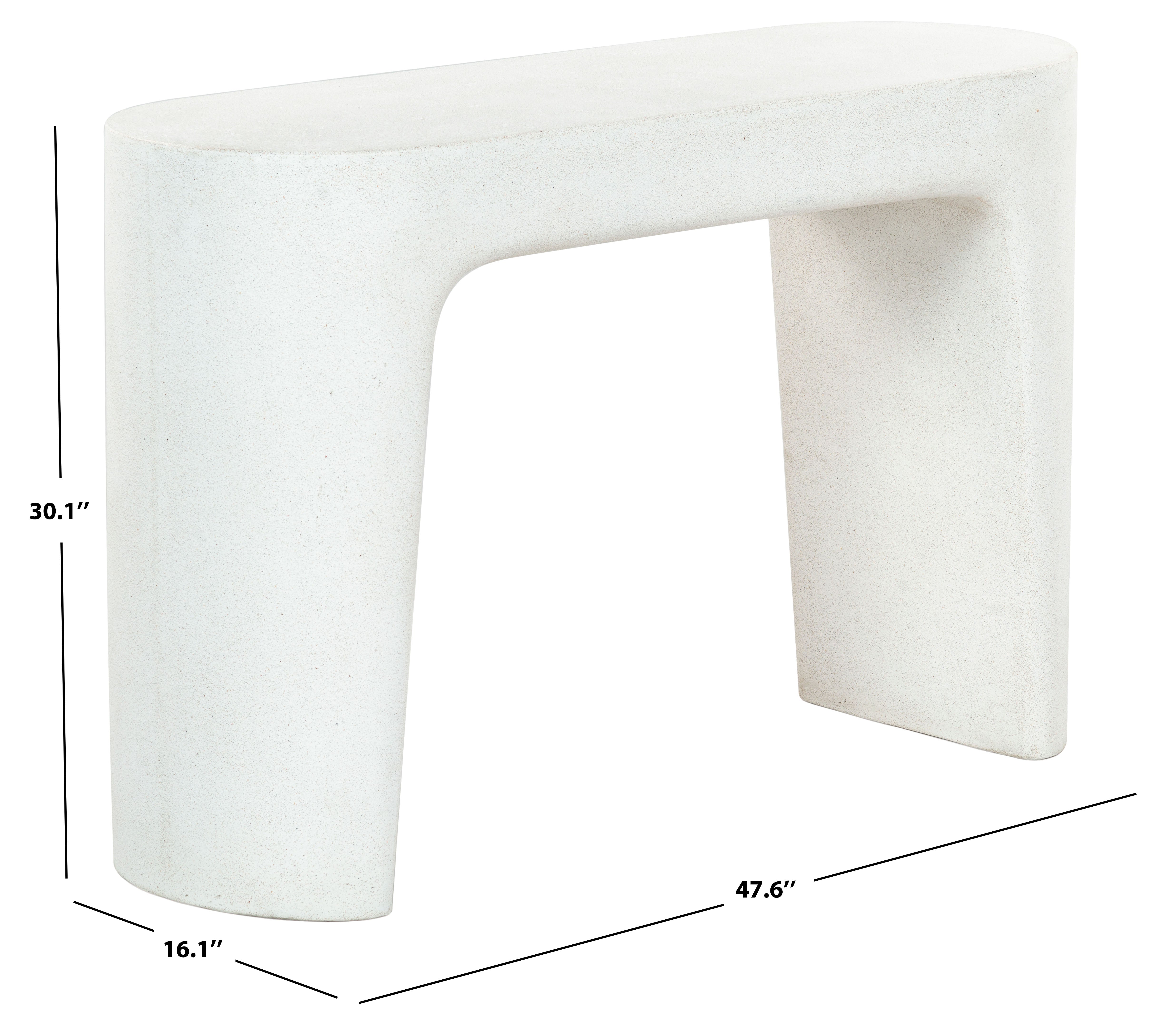 Safavieh Couture Tolbert Concrete Console Table, SFV2612