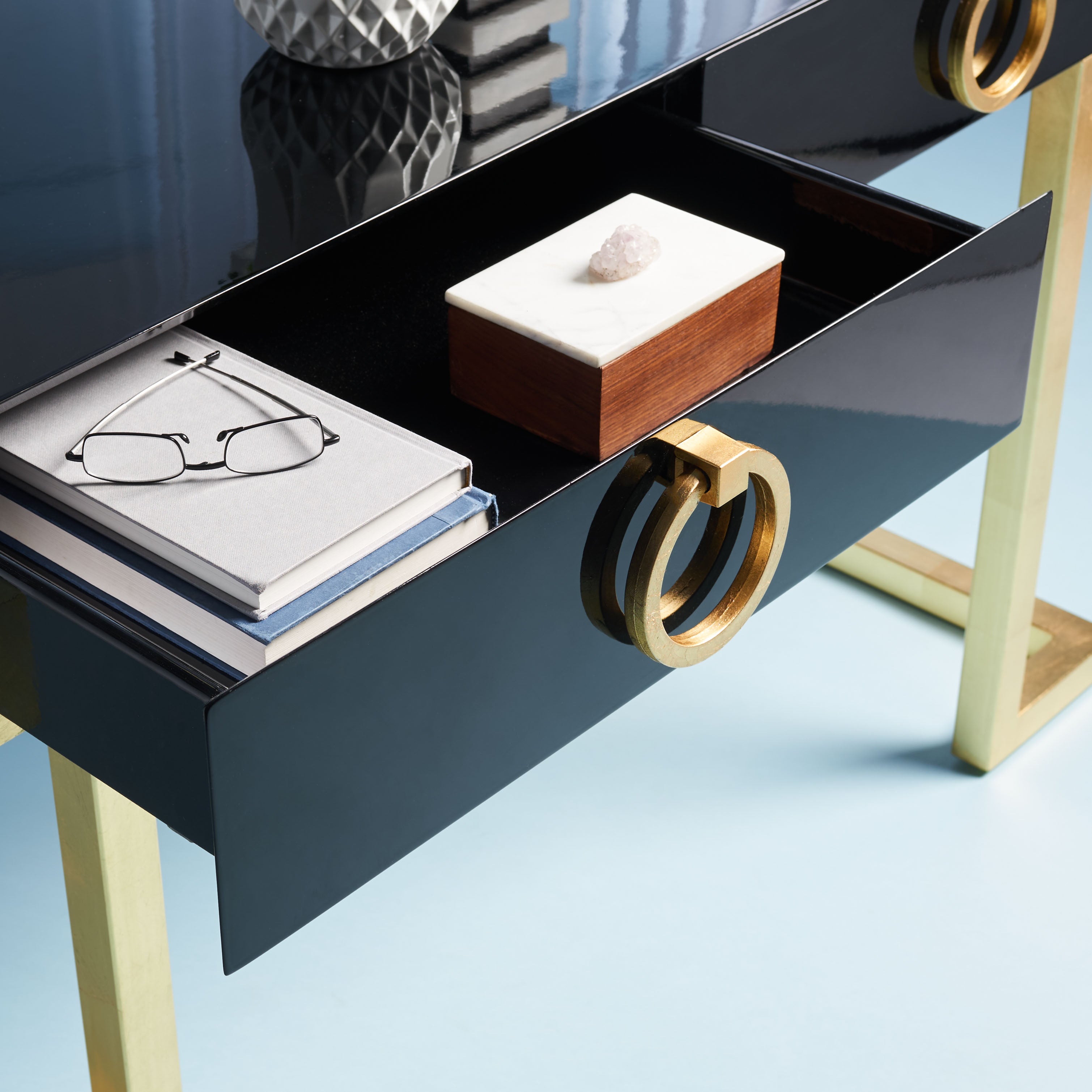 Safavieh Couture Maia 2-Drawer Desk, SFV3504