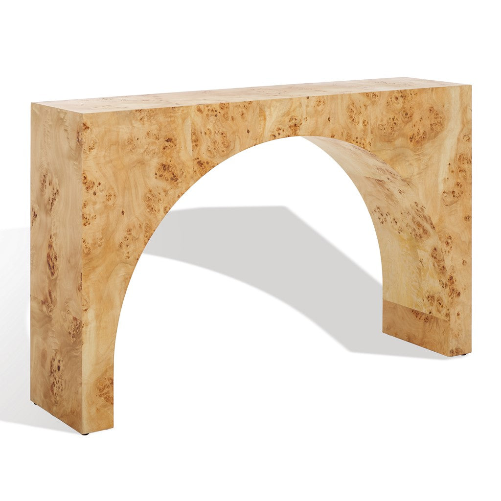 Safavieh Couture Katelynn Burled Mappa Console Table, SFV3590 - Natural