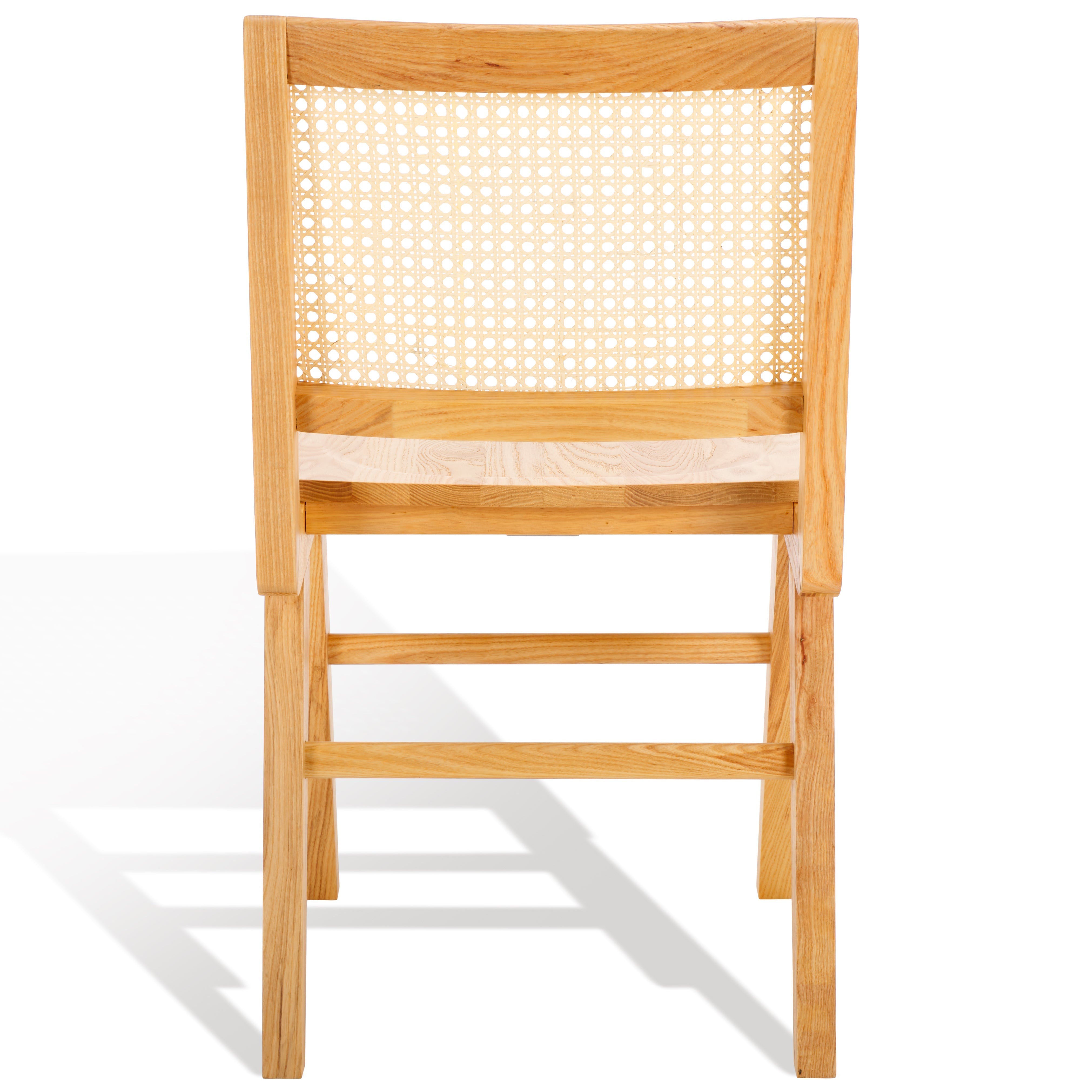 safavieh couture hattie french cane wood seat dining chair, sfv4153 - Natural