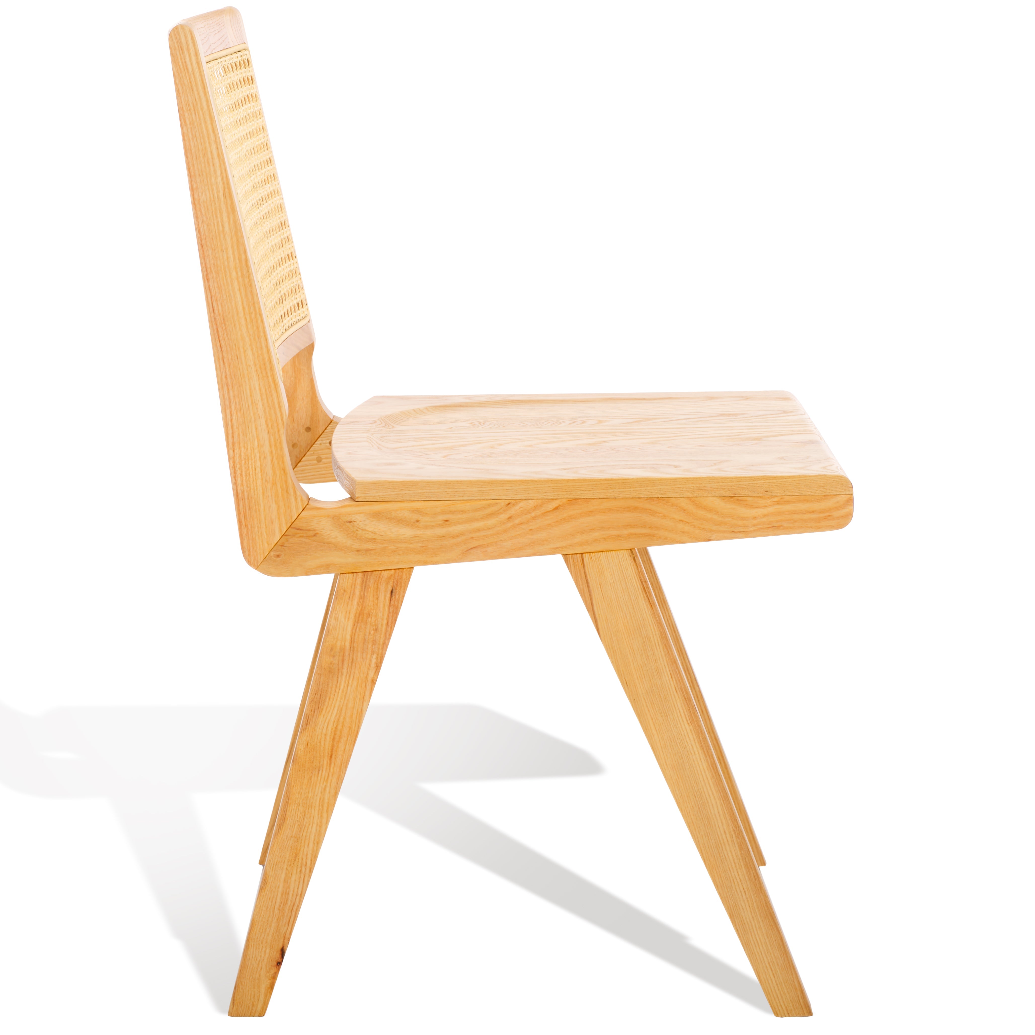 safavieh couture hattie french cane wood seat dining chair, sfv4153 - Natural