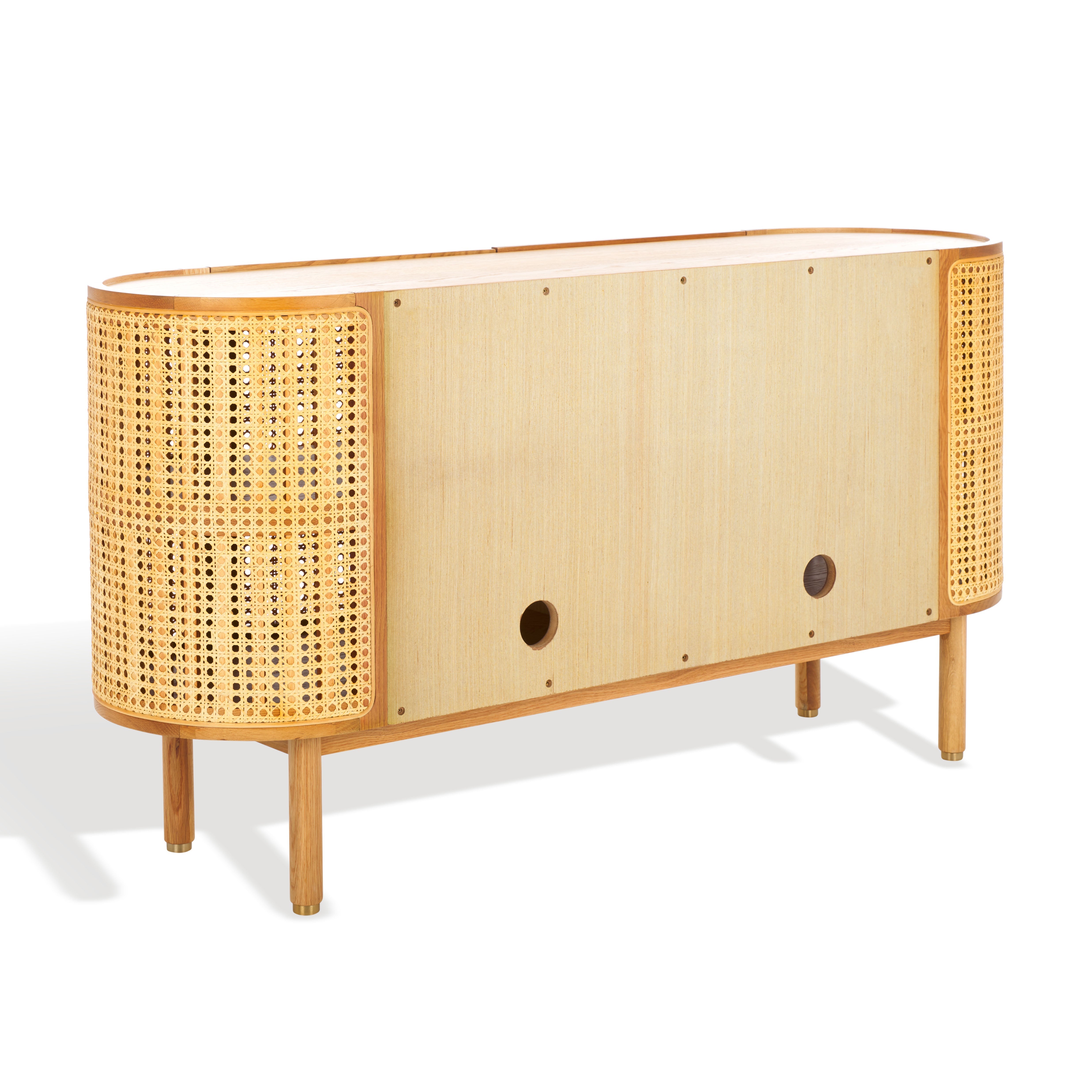 Safavieh Couture Dolly Cane And Wood Sideboard, SFV4204 - Natural