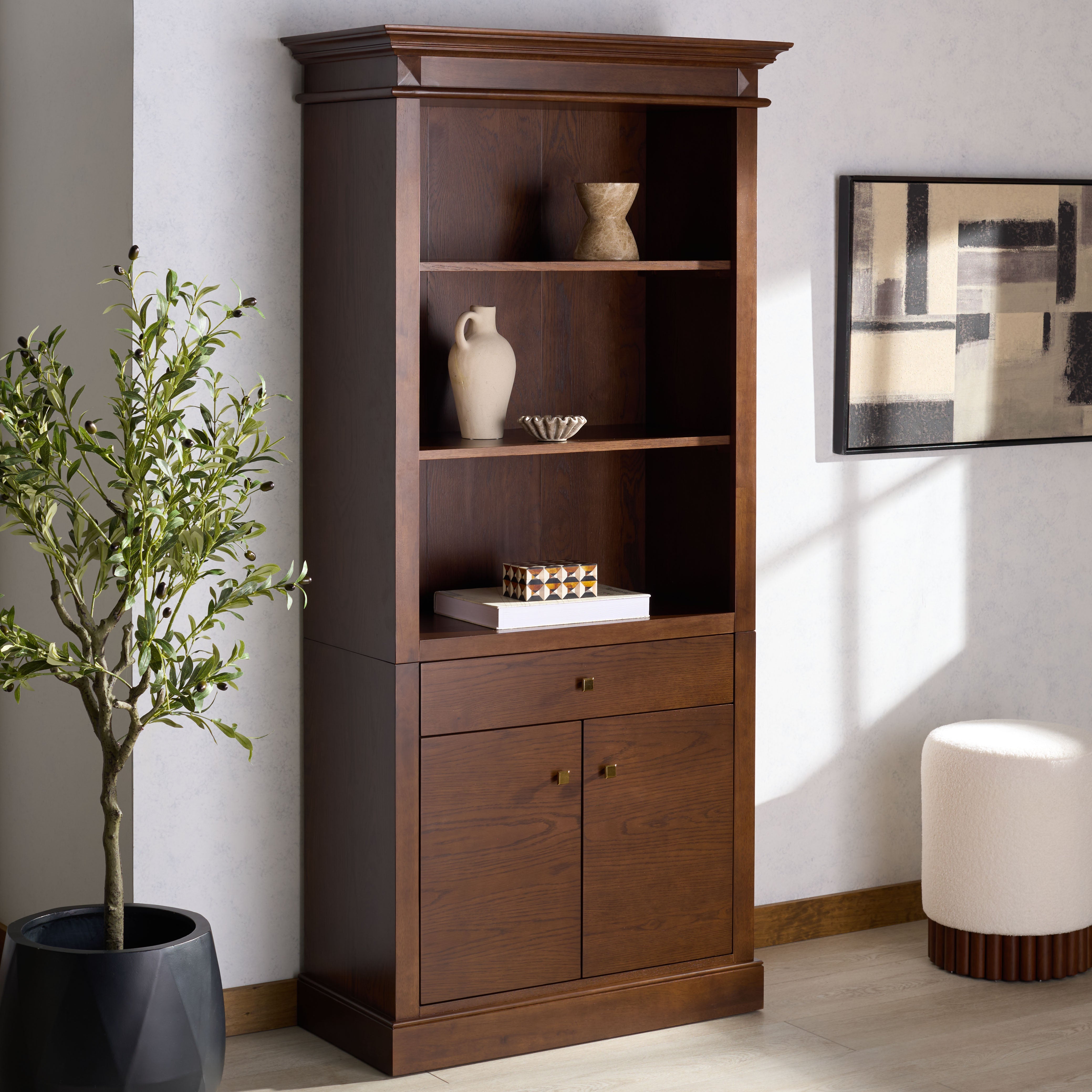 WALNUT / BRASS