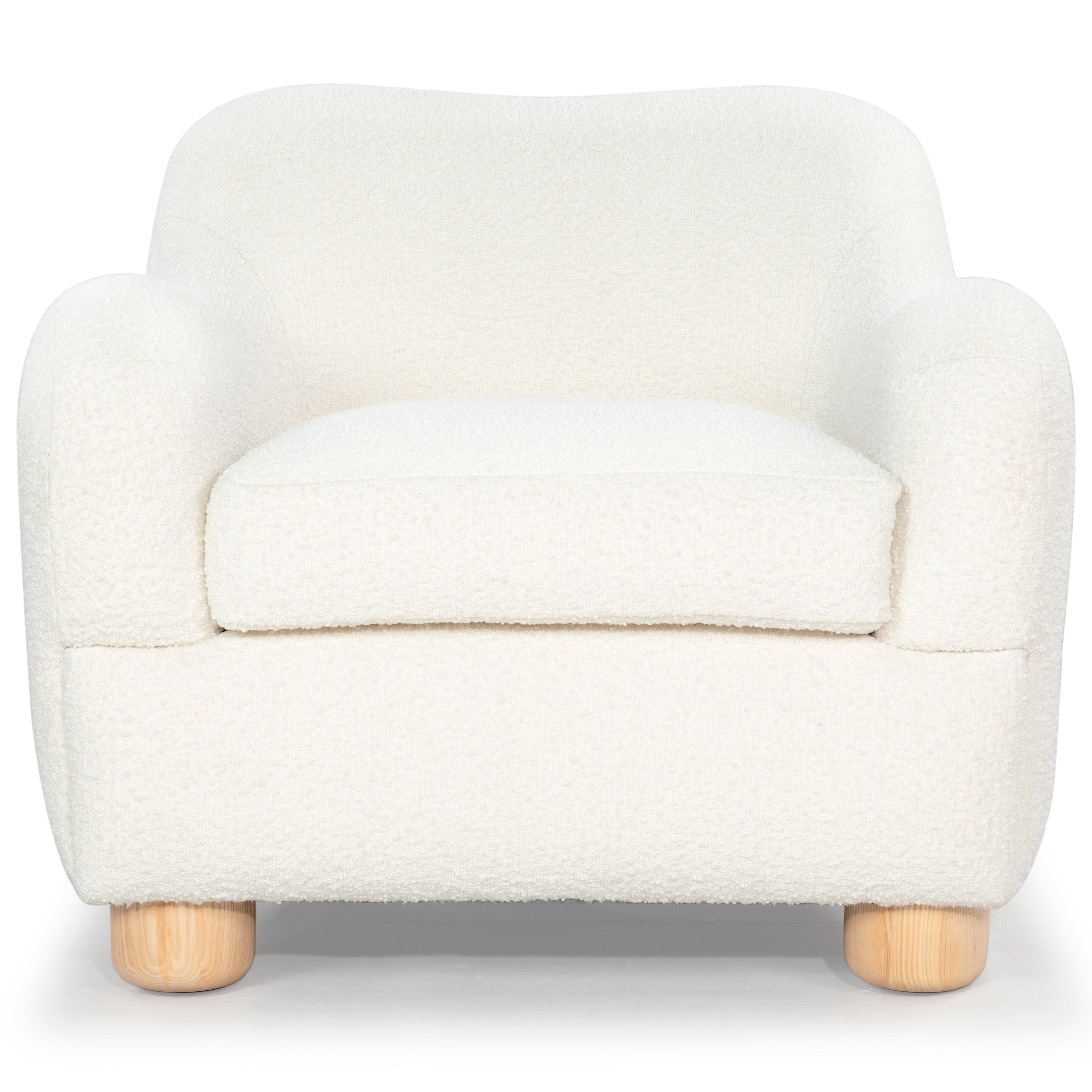 Safavieh Couture Dyanna Boucle Accent Chair, SFV4600 - Ivory / Natural