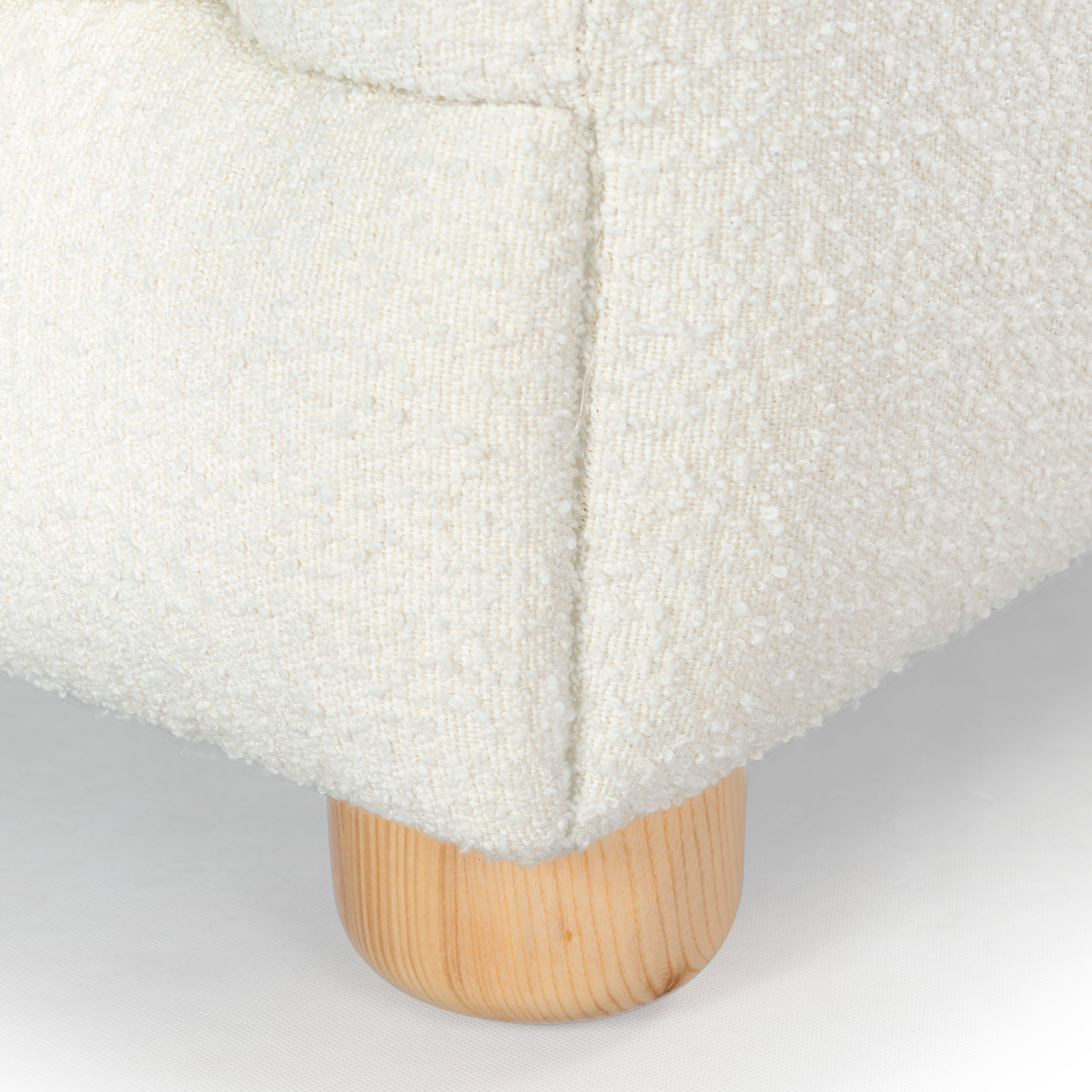 Safavieh Couture Dyanna Boucle Accent Chair, SFV4600 - Ivory / Natural