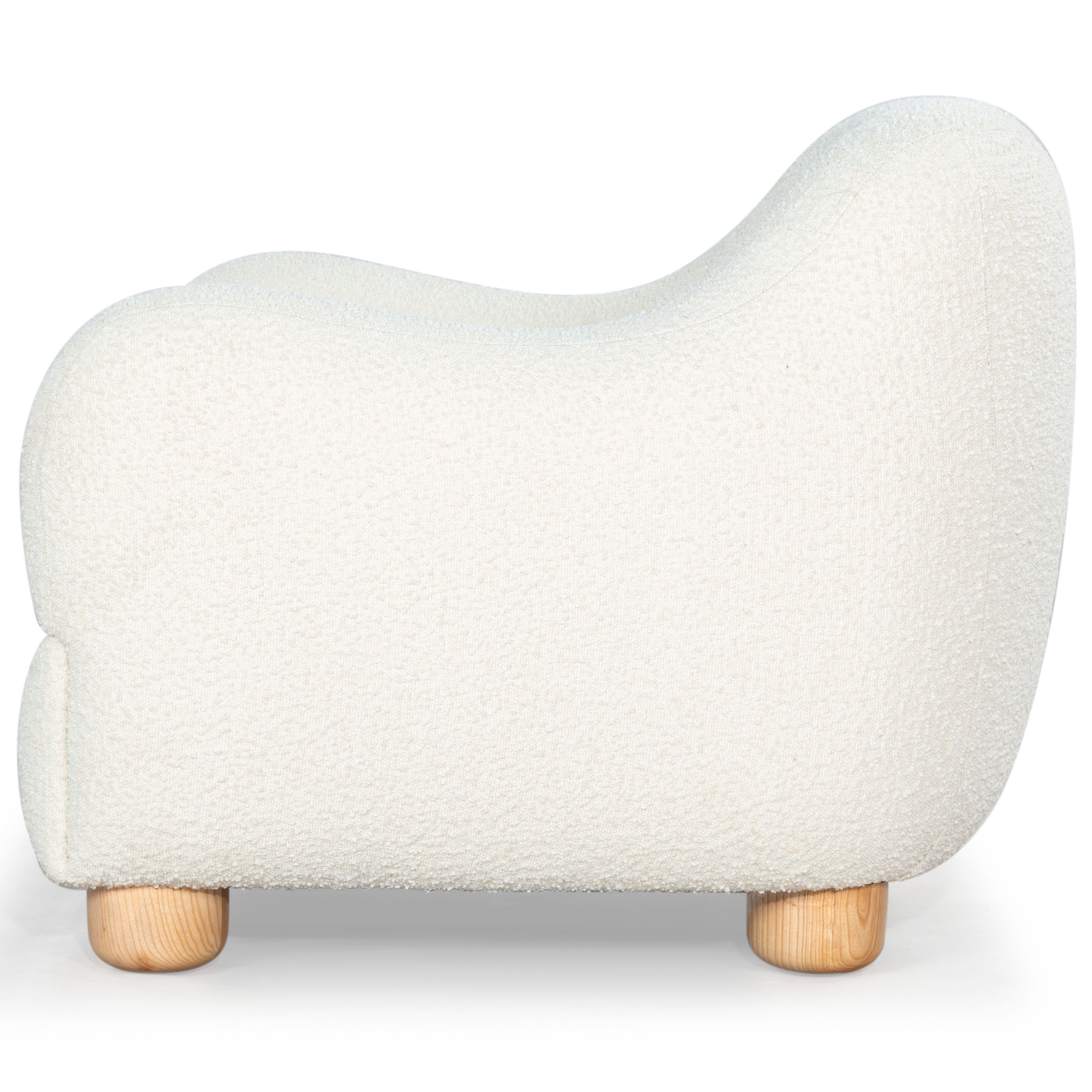 Safavieh Couture Dyanna Boucle Accent Chair, SFV4600 - Ivory / Natural