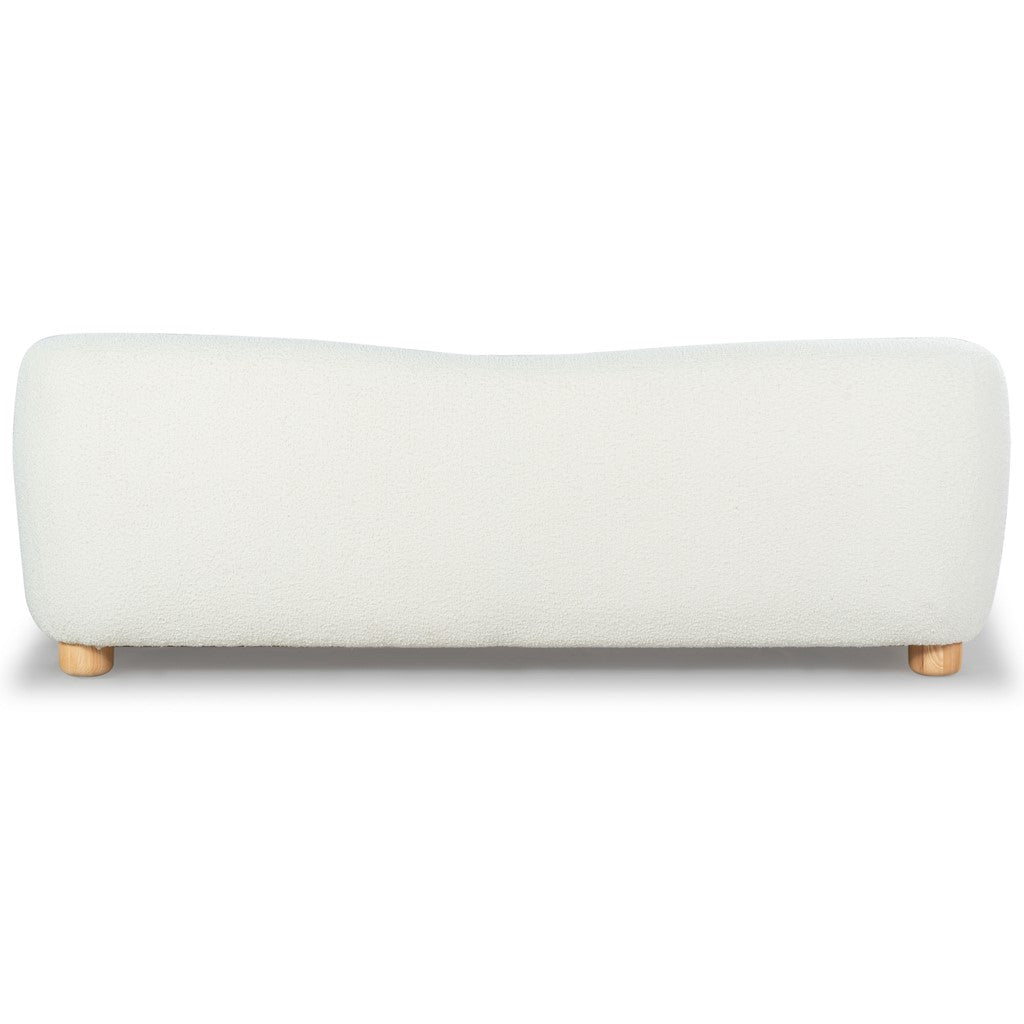 Safavieh Couture Dyanna Boucle Sofa, SFV4601 - Ivory / Natural