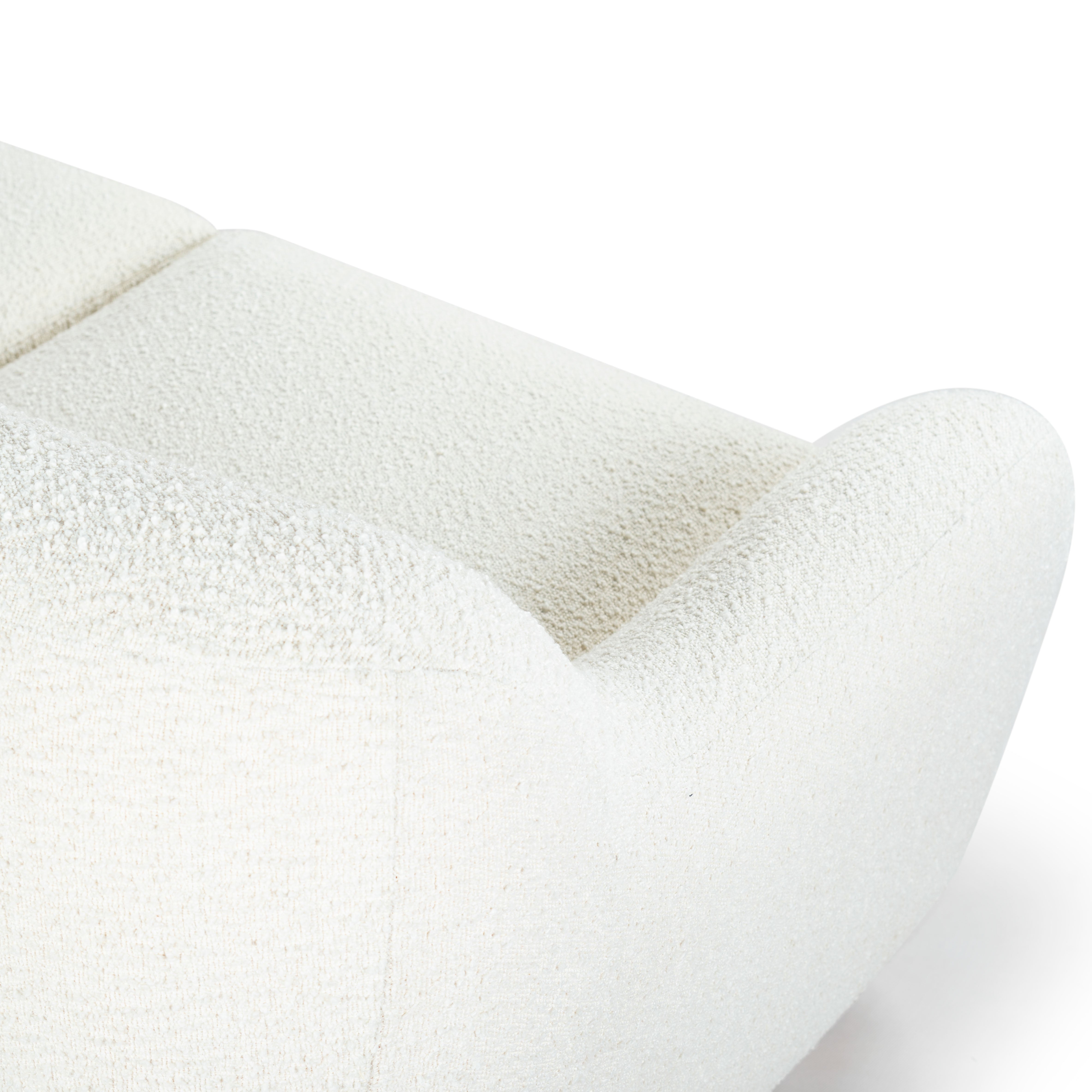 Safavieh Couture Dyanna Boucle Sofa, SFV4601 - Ivory / Natural