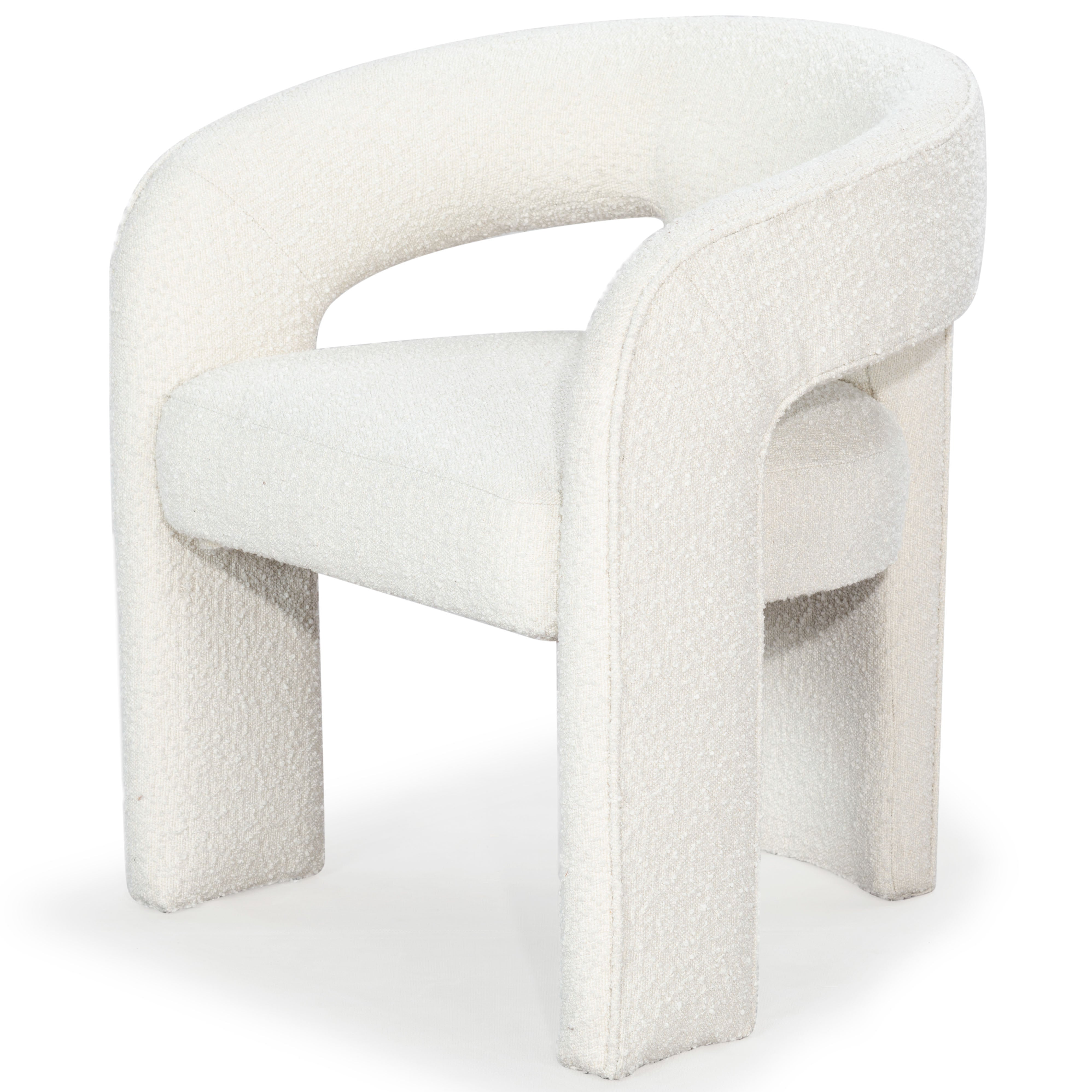 Safavieh Couture Catharia 3 Leg Dining Chair, SFV4602 - Ivory