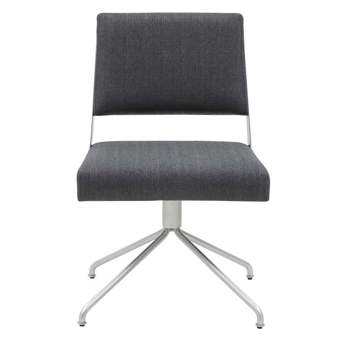 Emmeline Swivel Office Chair - Slate Grey / Silver