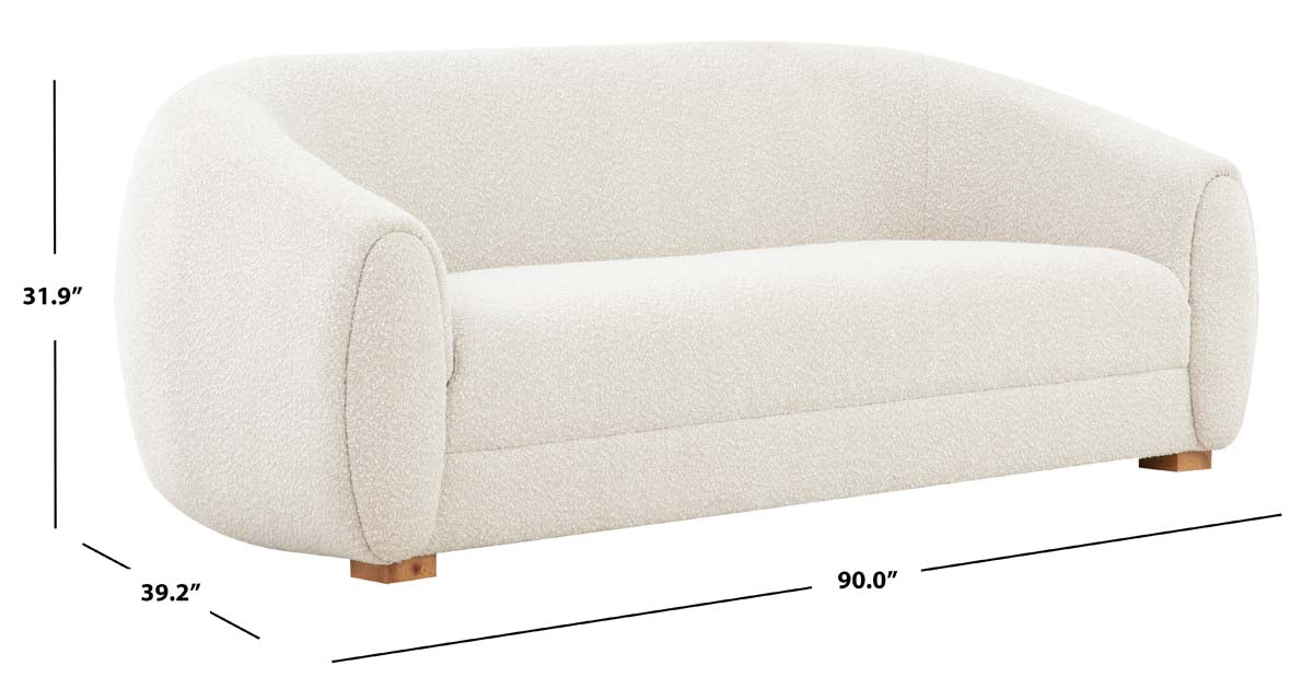 Safavieh Couture Emiliana Boucle Sofa - Ivory