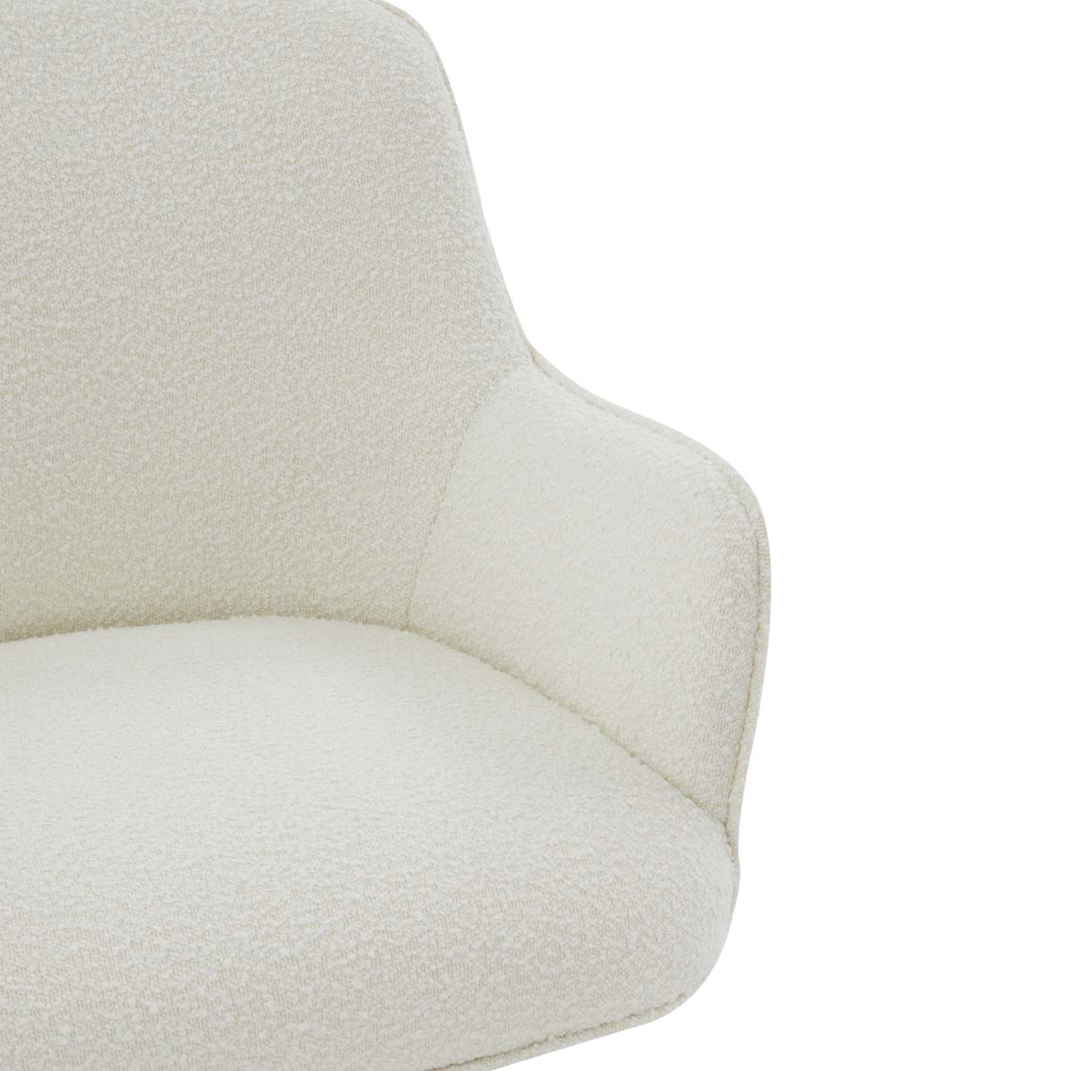 Couture Kierstin Adjustable Desk Chair - Ivory / Gold