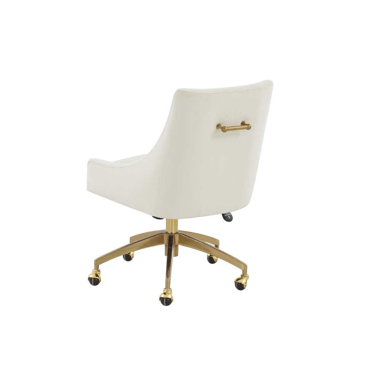 Couture Jakob Adjustable Swivel Desk Chair - Cream / Gold