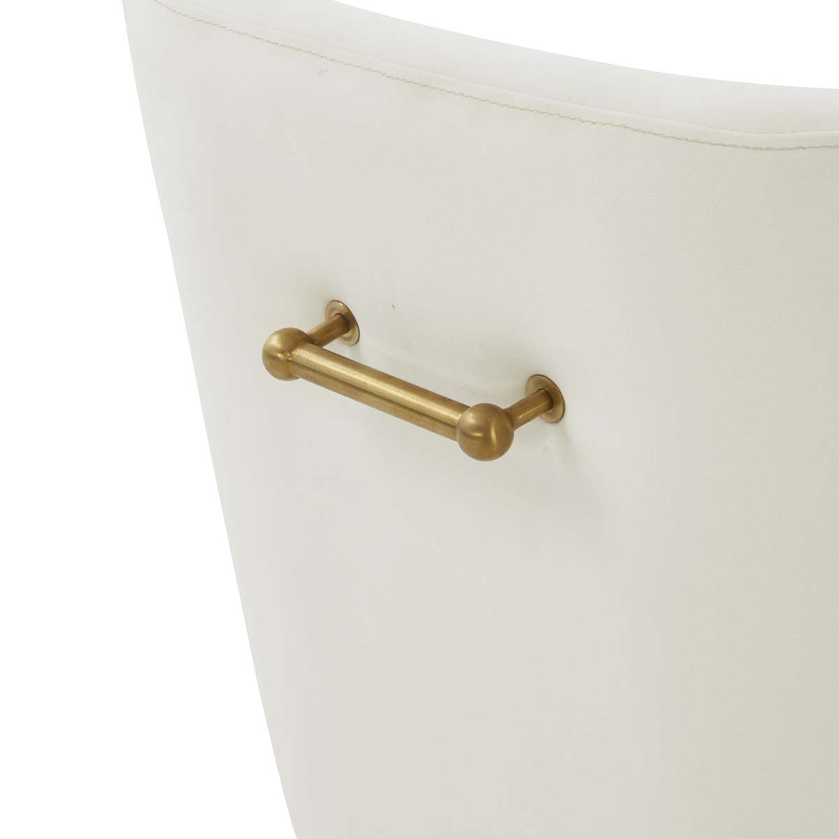 Couture Jakob Adjustable Swivel Desk Chair - Cream / Gold