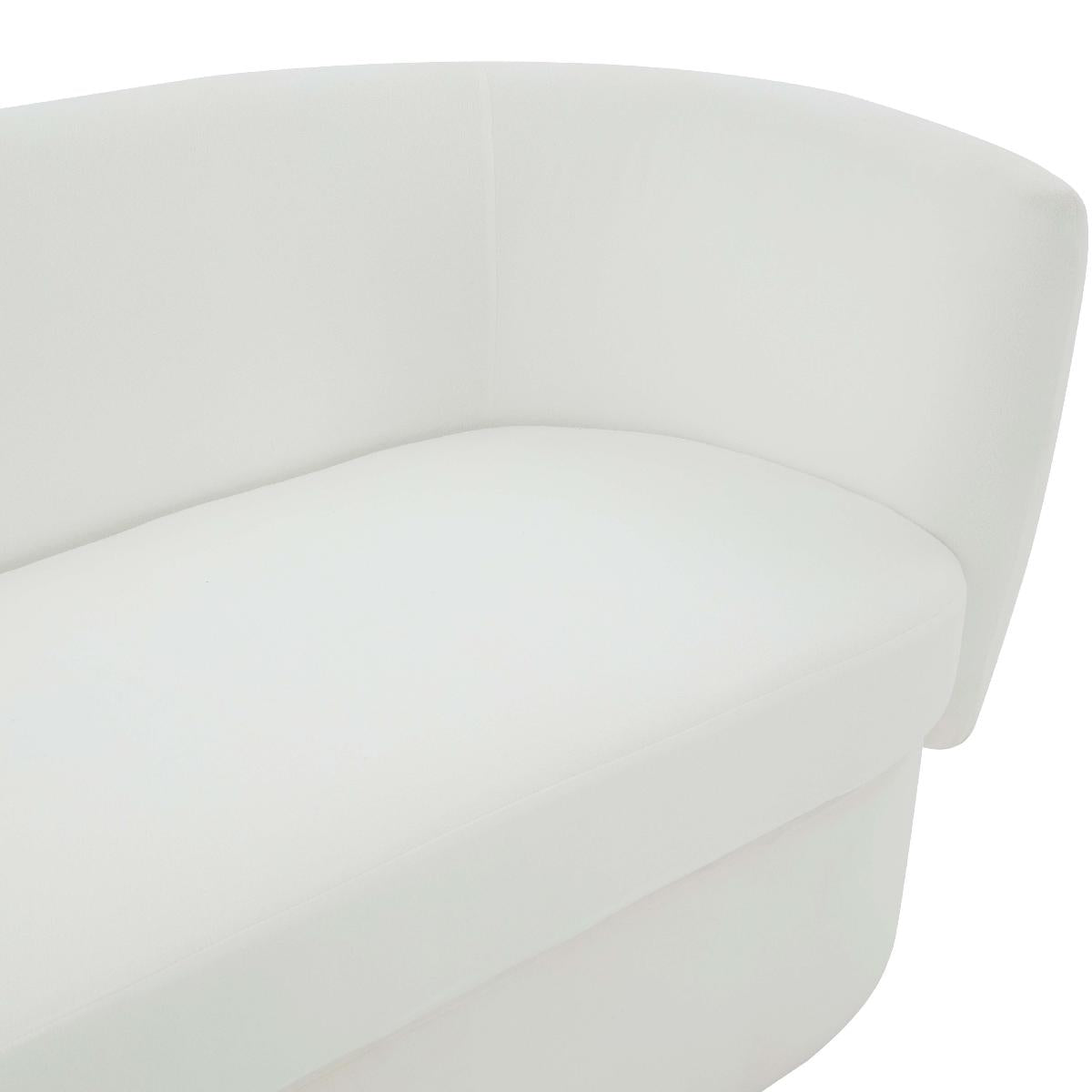 Safavieh Couture Mariano Curved Sofa - White