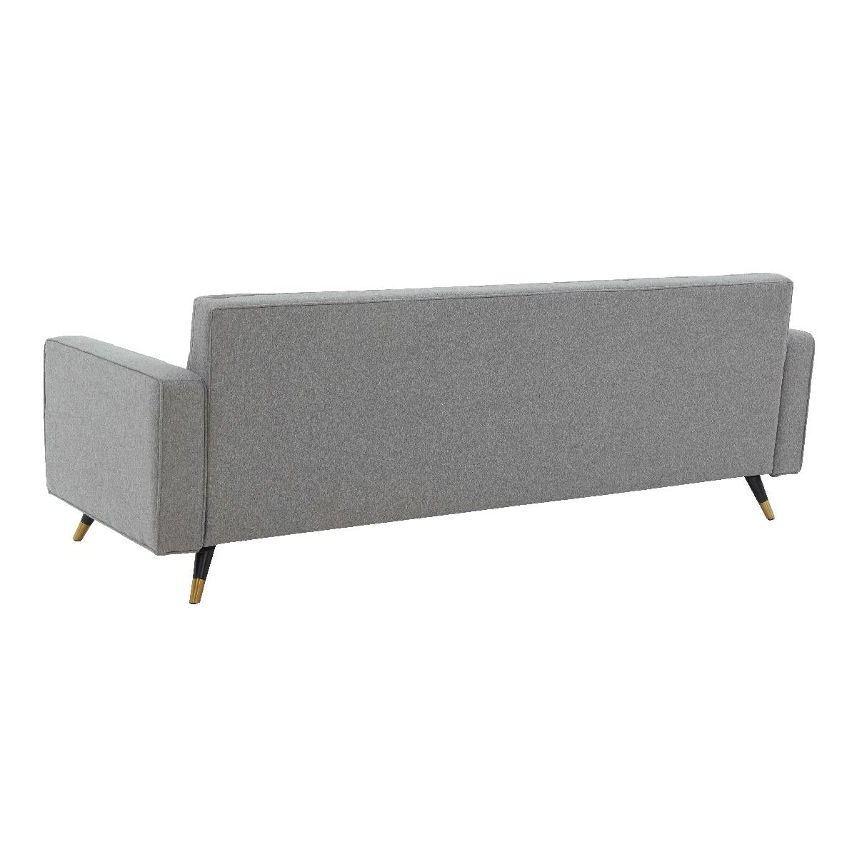 Safavieh Couture Bradson Tufted Back Sofa - Light Grey / Black