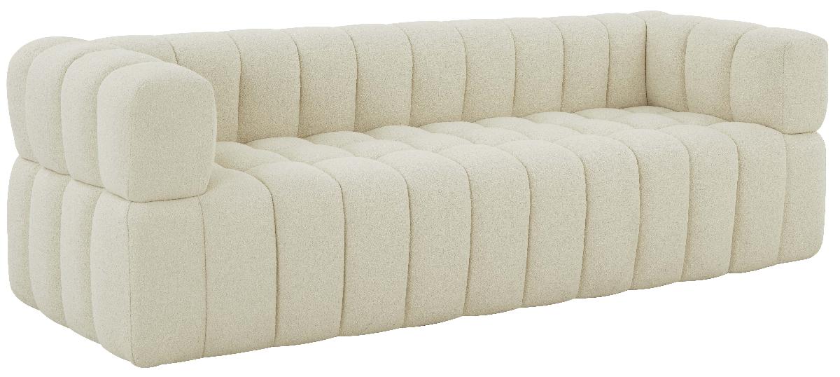 Safavieh Couture Calyna Channel Tufted Boucle Sofa - Cream