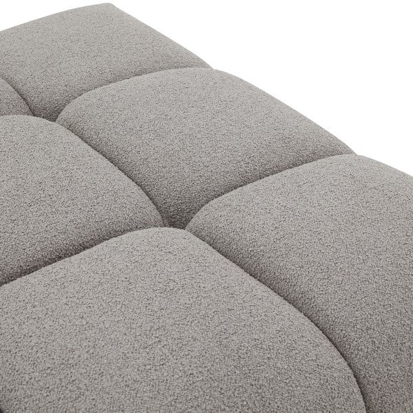 Safavieh Couture Petryna Boucle Tufted Cocktail Ottoman, SFV4823 - Grey