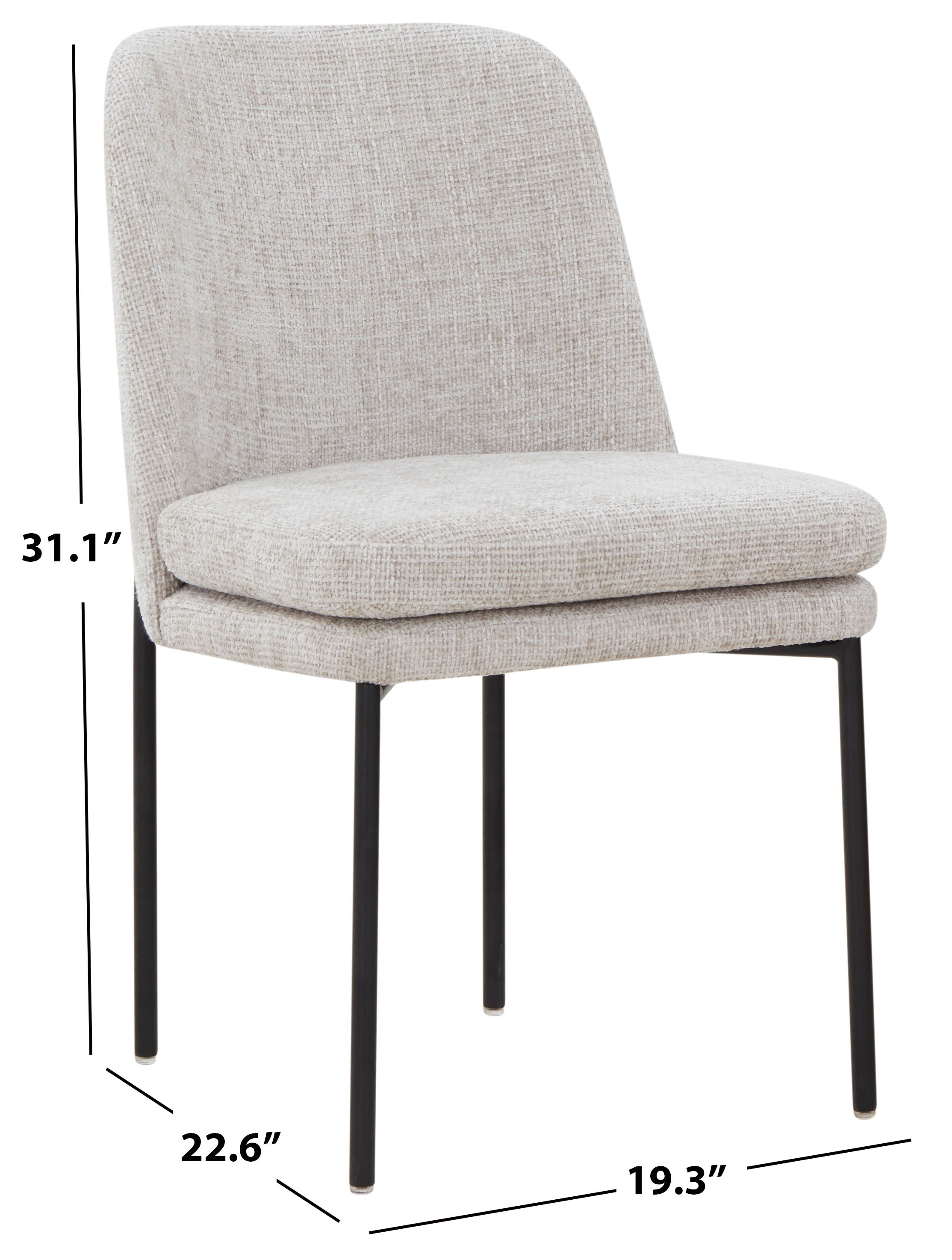 Tamarie Chenille Dining Chair | Safavieh Couture - SFV4835