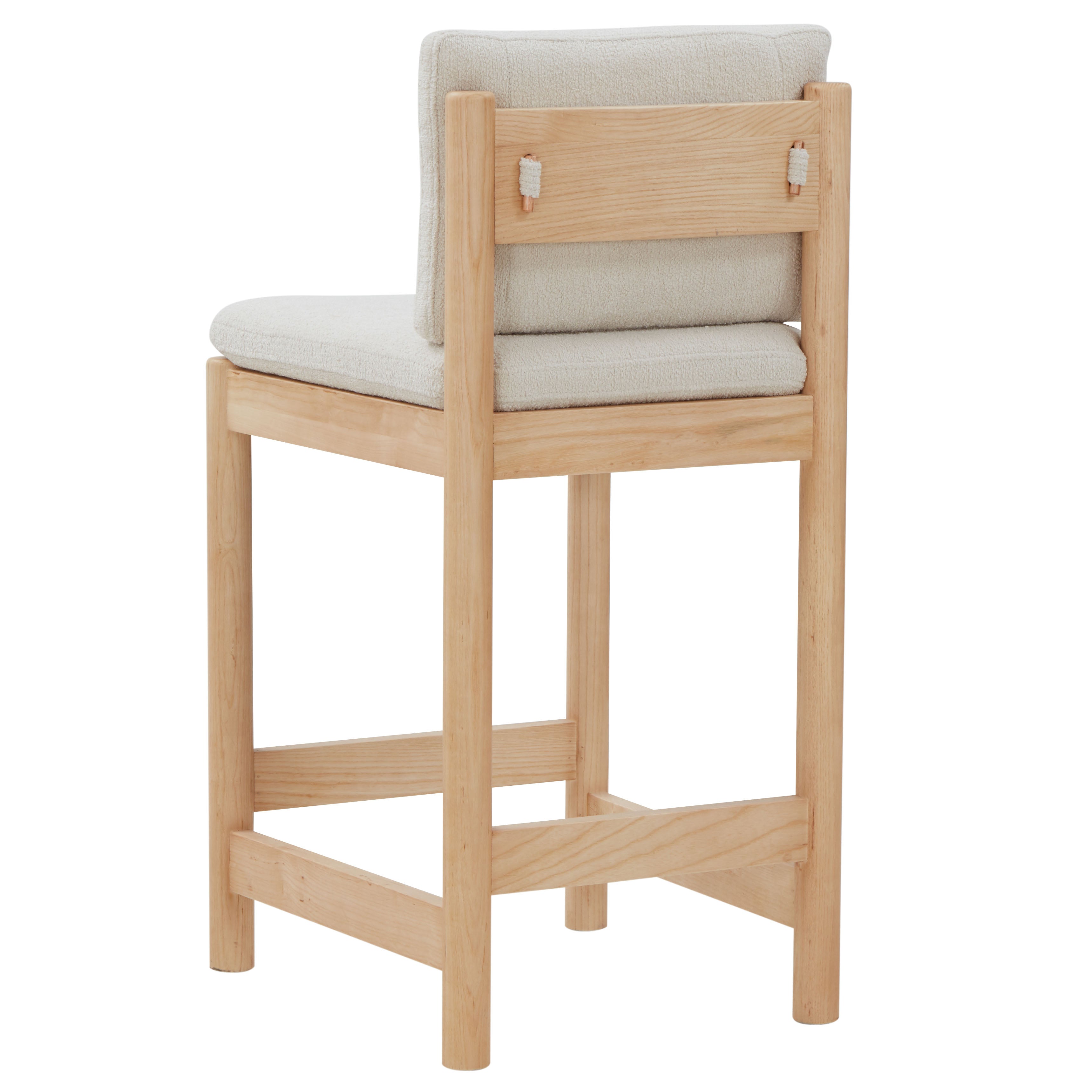 Kalmia Boucle Counter Stool | Safavieh Couture - SFV4840