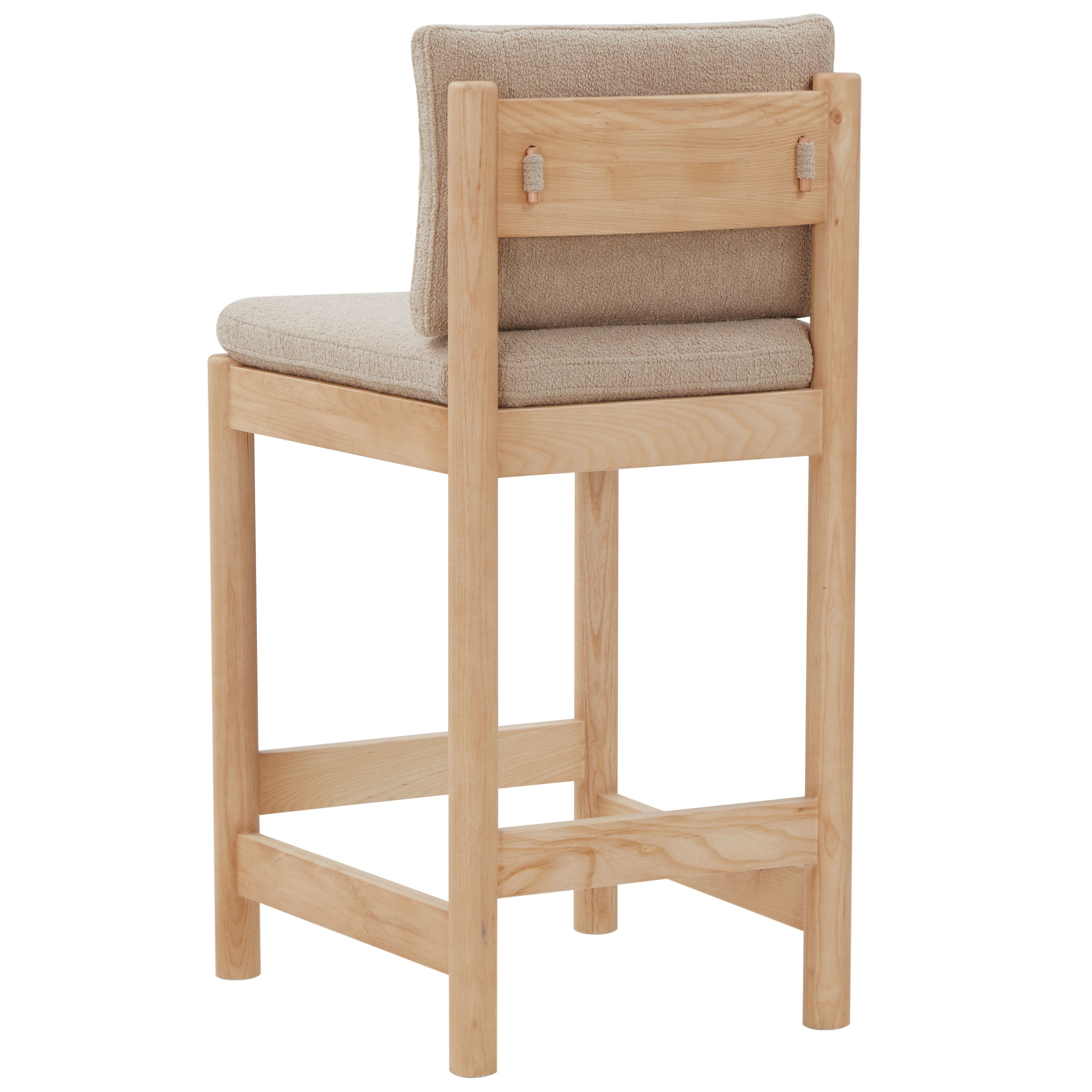 Kalmia Boucle Counter Stool | Safavieh Couture - SFV4840