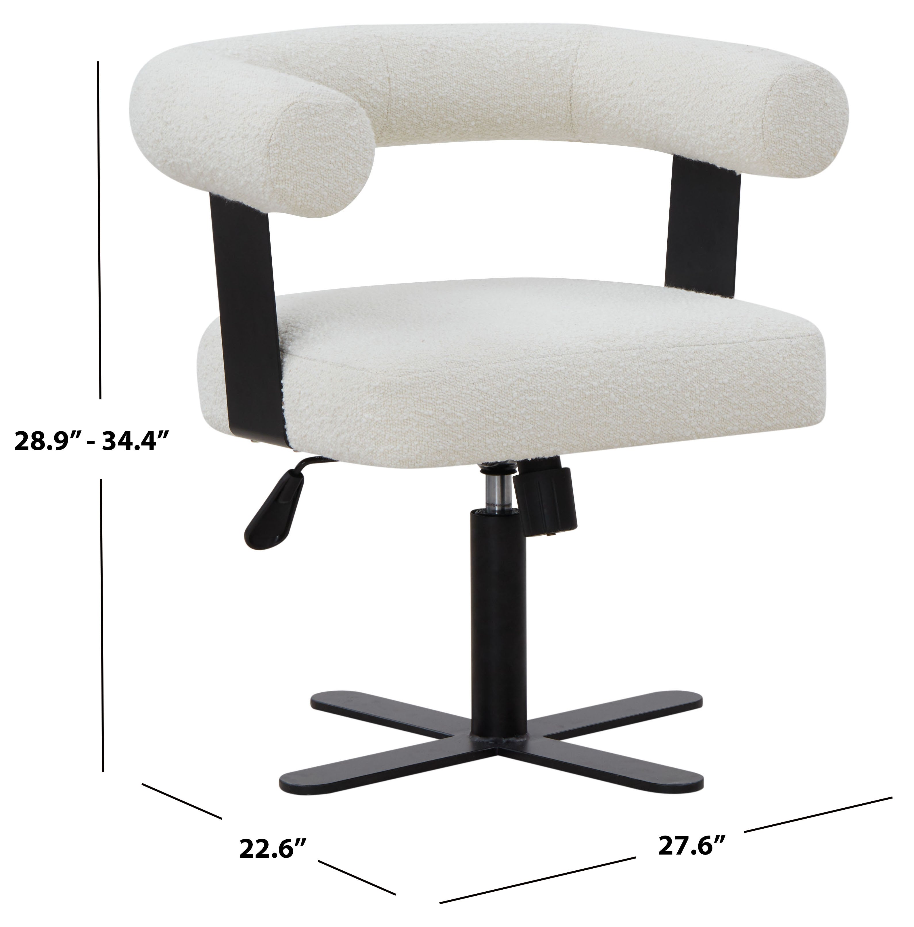 Baron Adjustable Swivel Desk Chair | Safavieh Couture - SFV4843