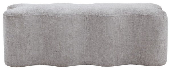 Jacqualessa Chenille Bench, SFV4849 | Safavieh Couture - Grey