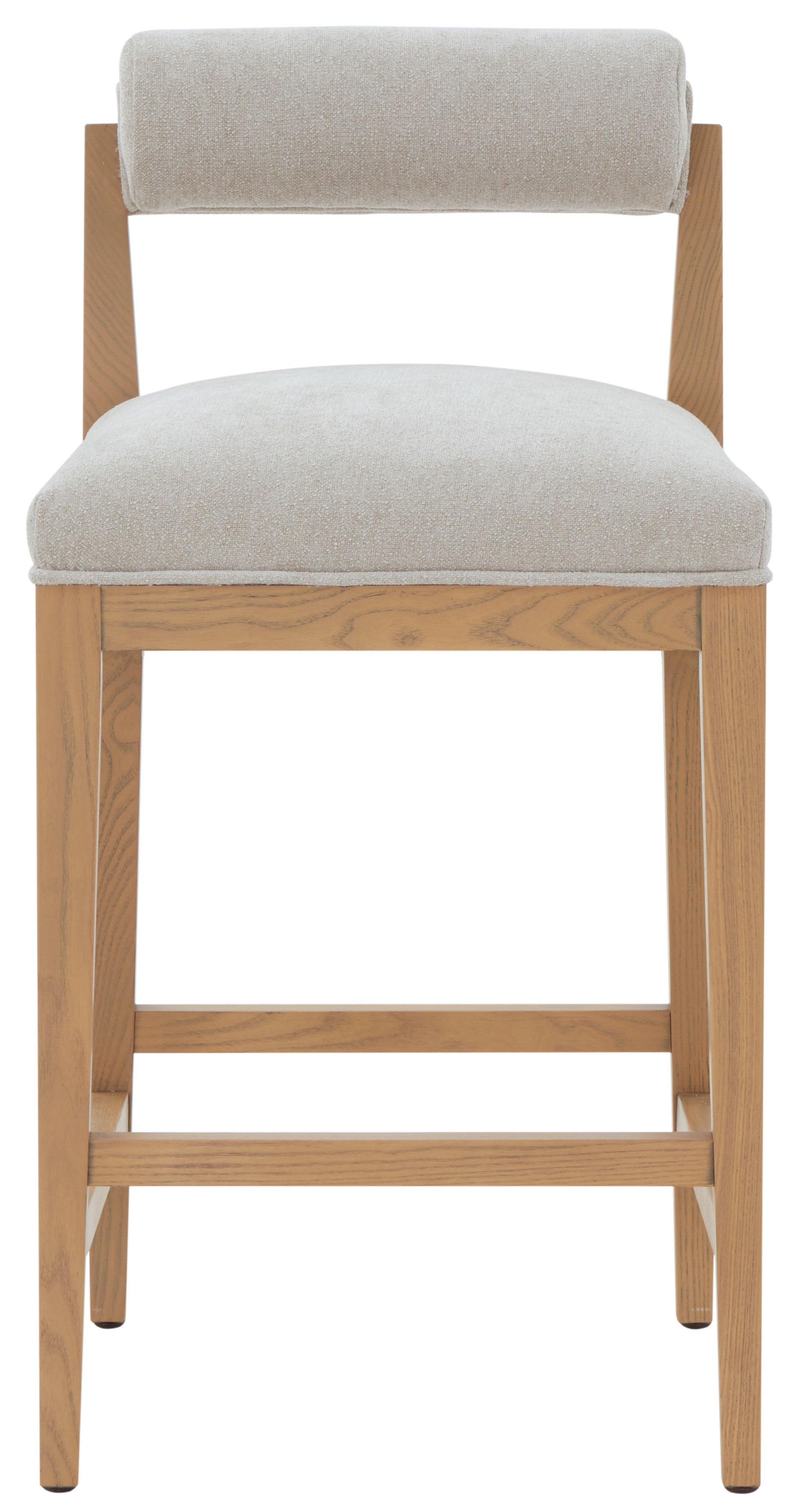 Oaklie Rolled Back Counter Stool | Safavieh Couture - SFV4851 - Taupe / Natural