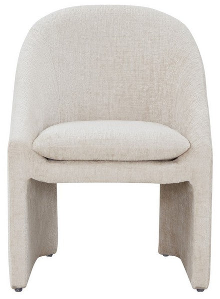 Kagan Chenille Dining Chair, SFV4856 | Safavieh Couture - Cream