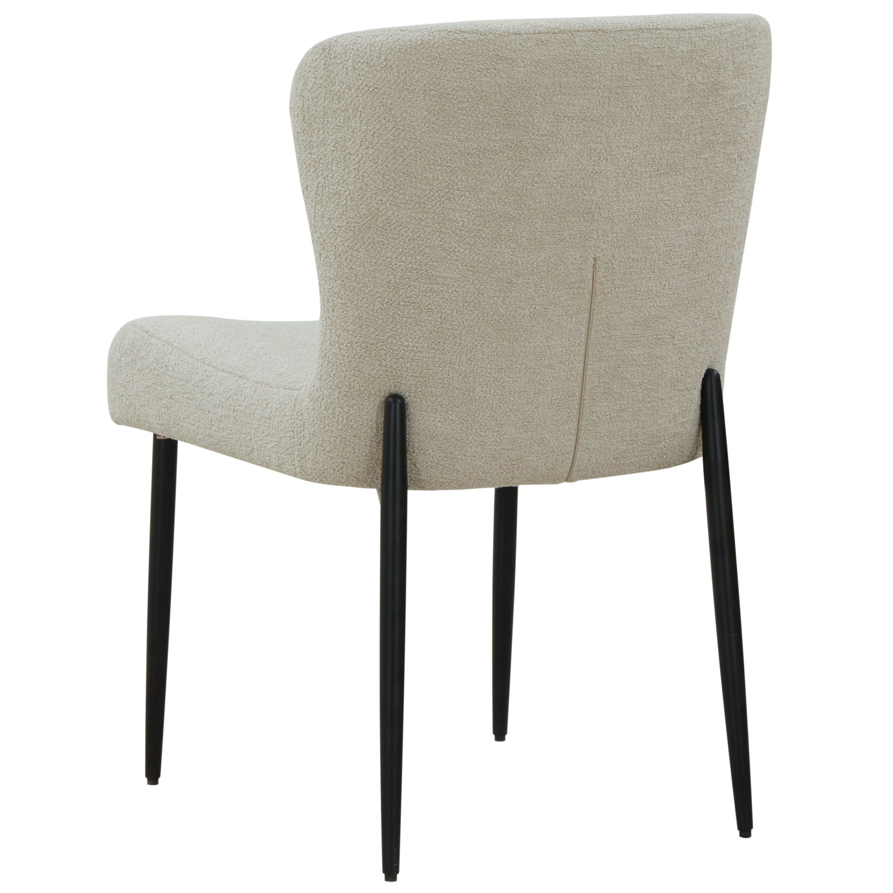 Katlynn Boucle Dining Chair | Safavieh Couture - SFV4867 - Taupe / Black