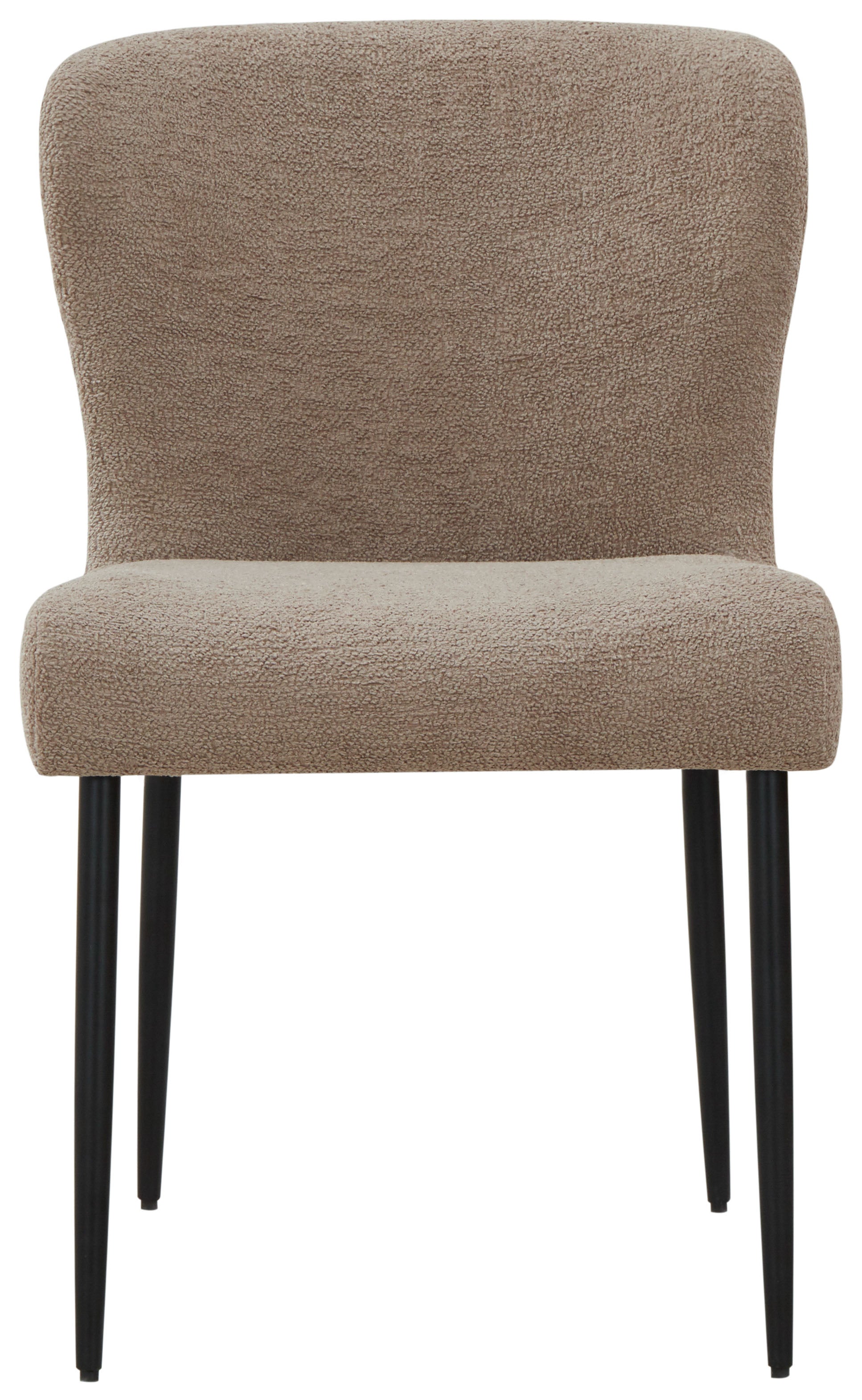 Katlynn Boucle Dining Chair | Safavieh Couture - Light Brown / Black