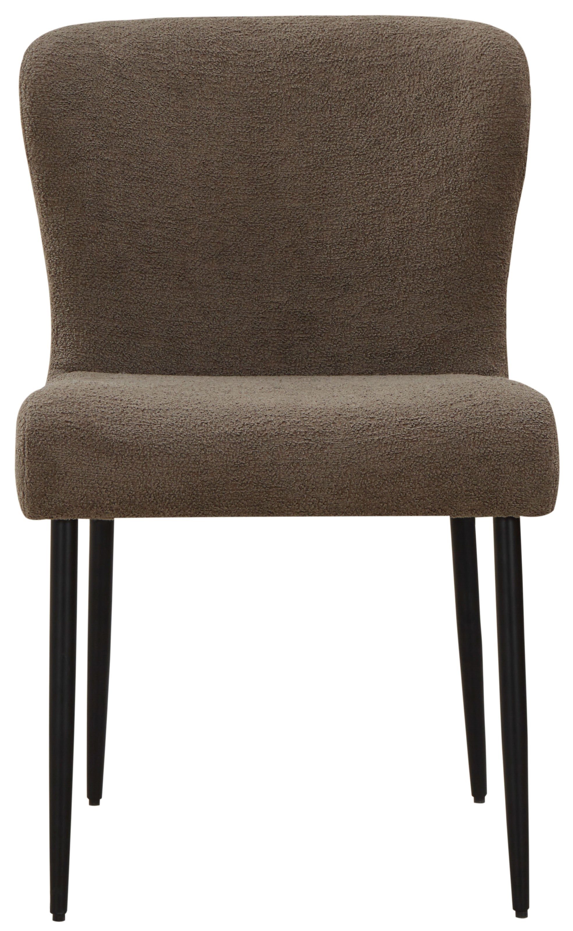 Katlynn Boucle Dining Chair | Safavieh Couture - Brown / Black