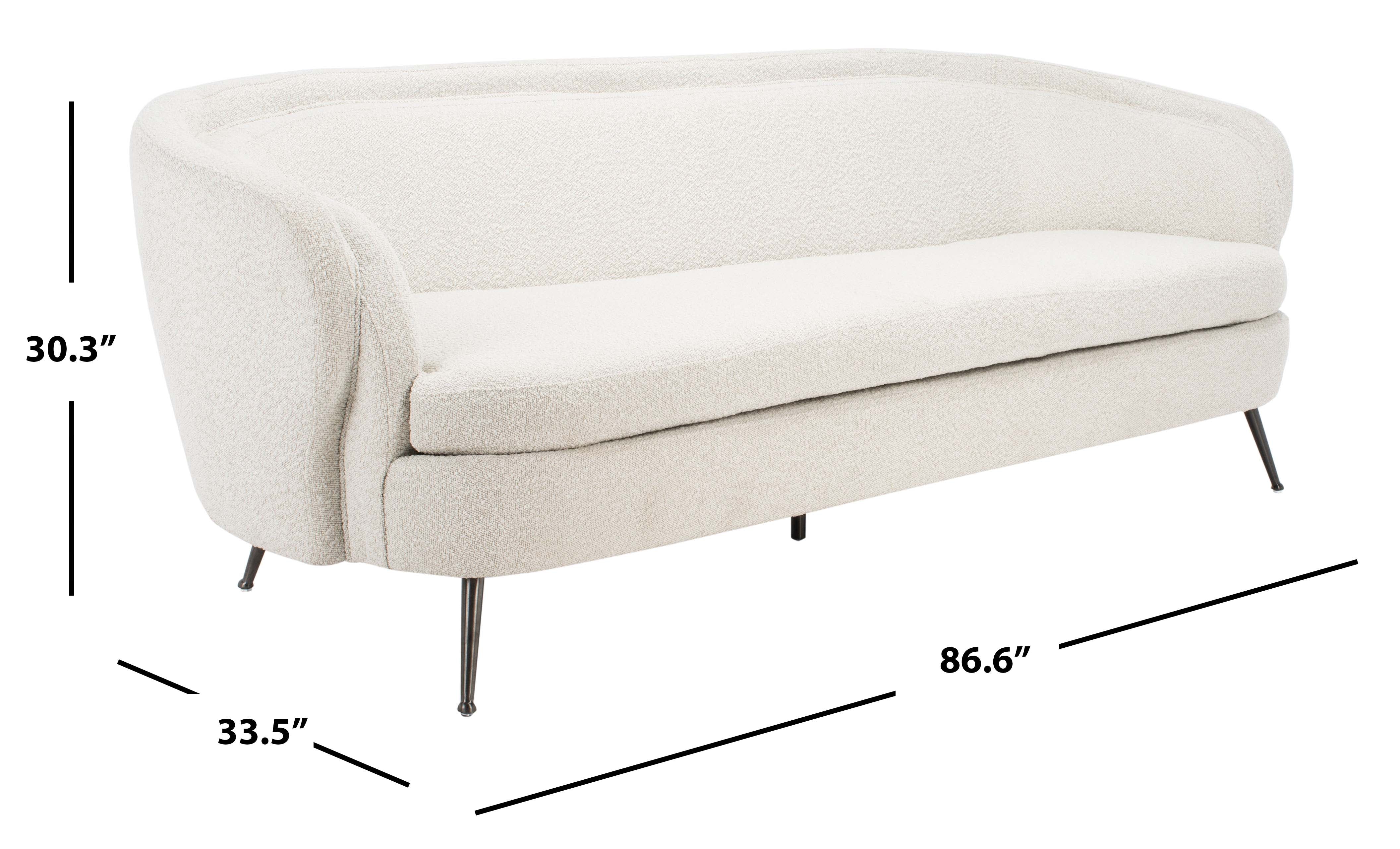 Maryssa Curved Back Sofa | Safavieh Couture - Ivory