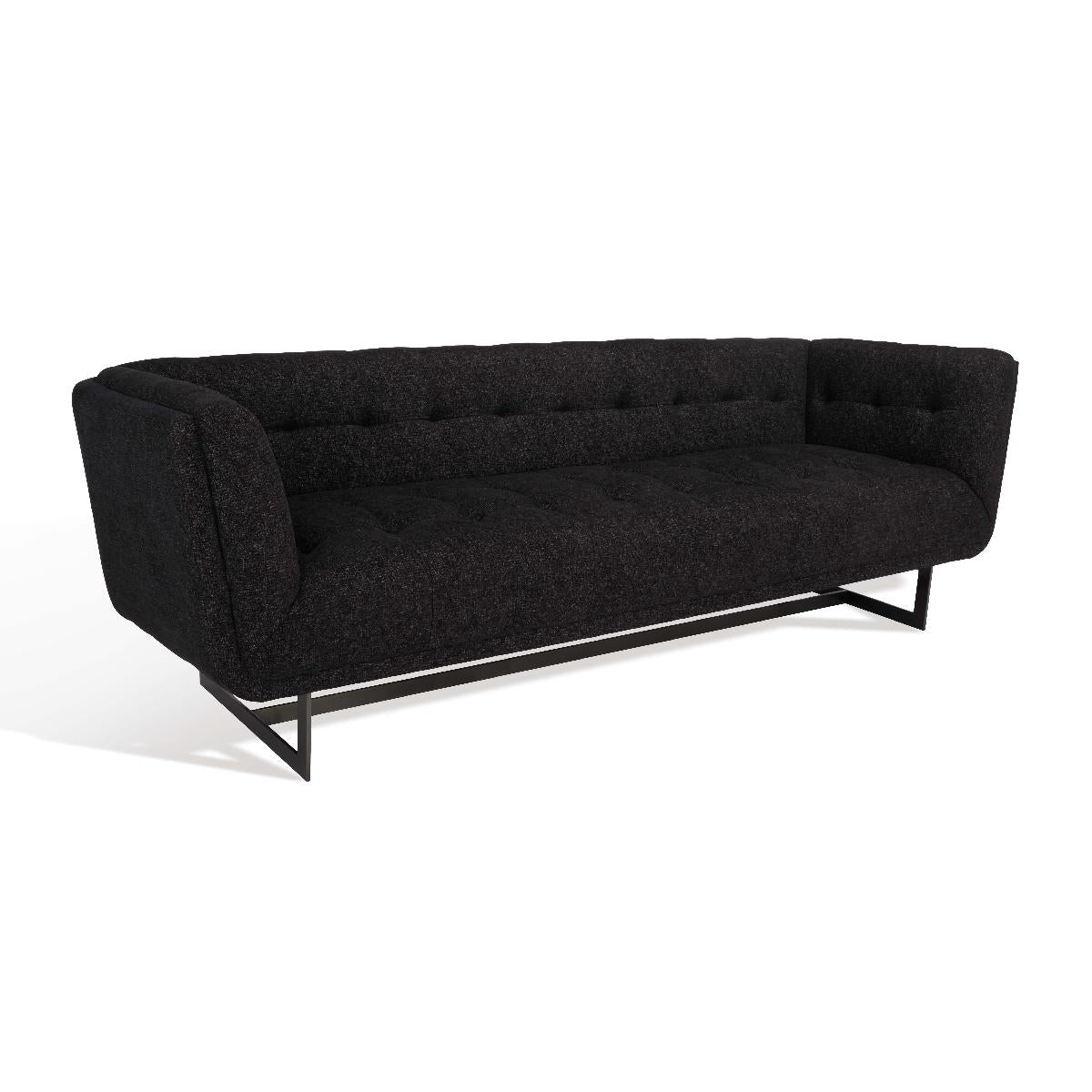 Safavieh Couture Mcneill Tufted Sofa - Black / White